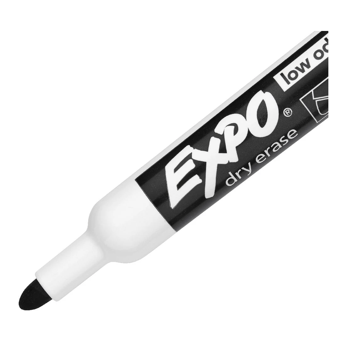 3 Expo Whiteboard Bullet Marker Black 4 Pack, 3 of 4