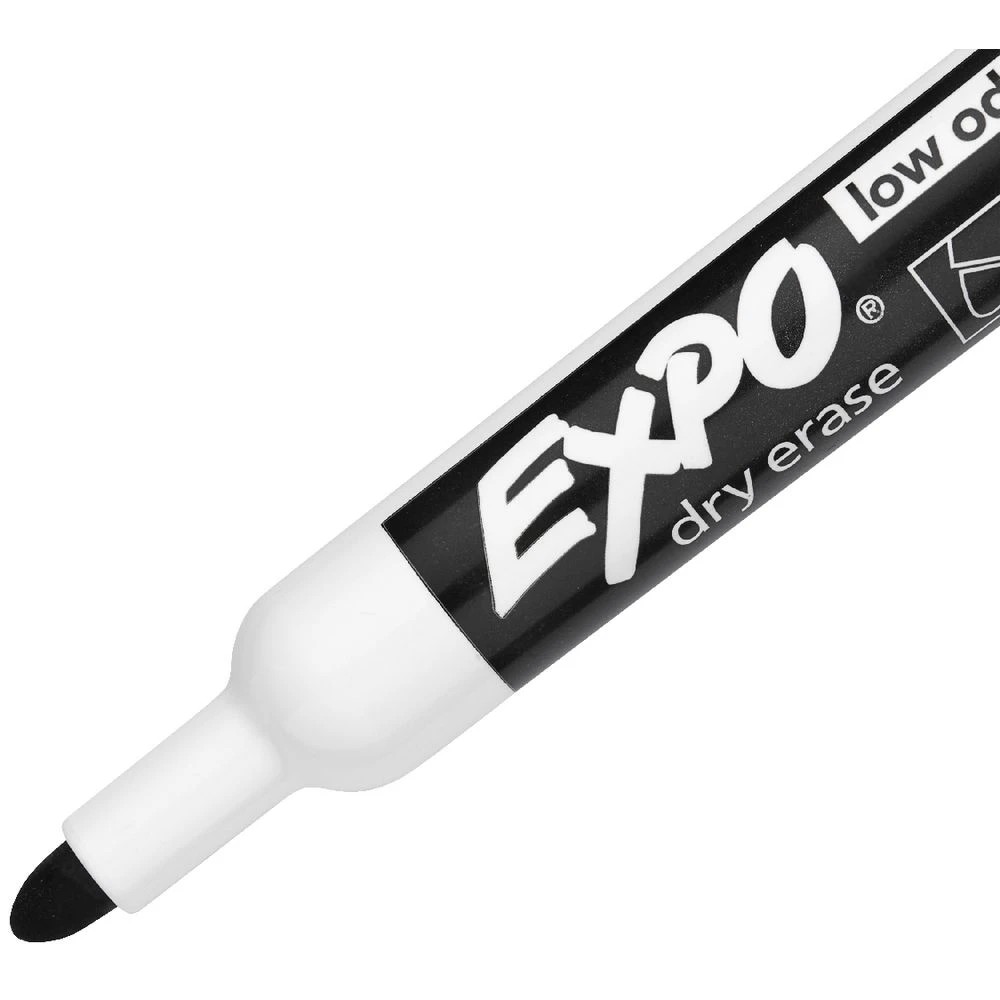 3 Expo Whiteboard Bullet Marker Black 4 Pack, 3 of 4