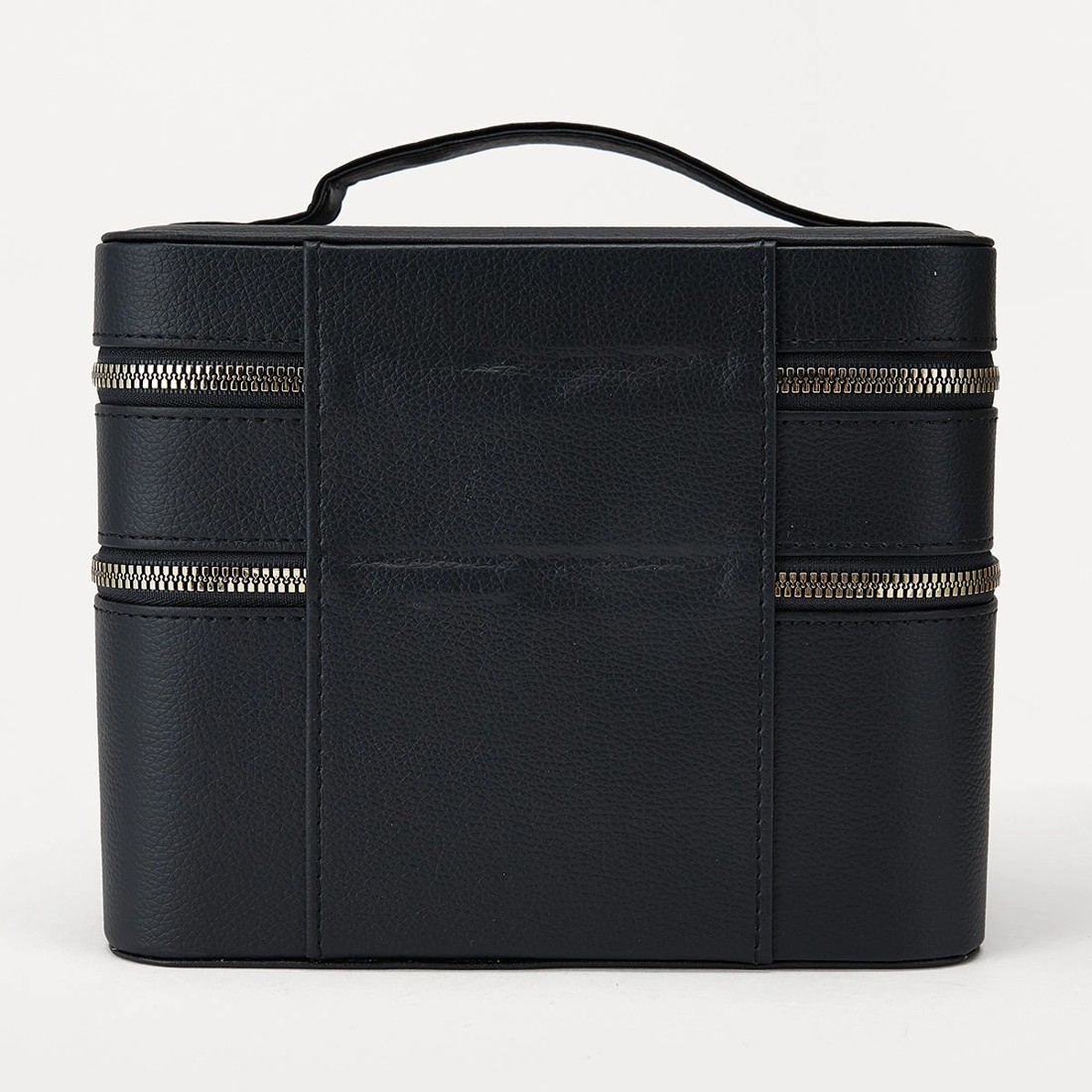 3 Double Tier Beauty Case - Black, 3 of 10