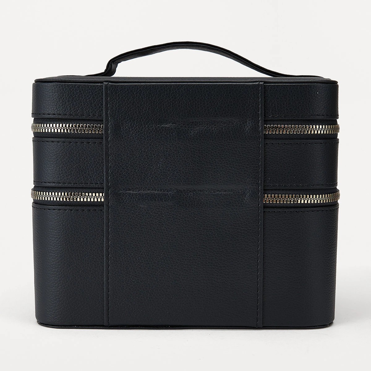 3 Double Tier Beauty Case - Black, 3 of 10