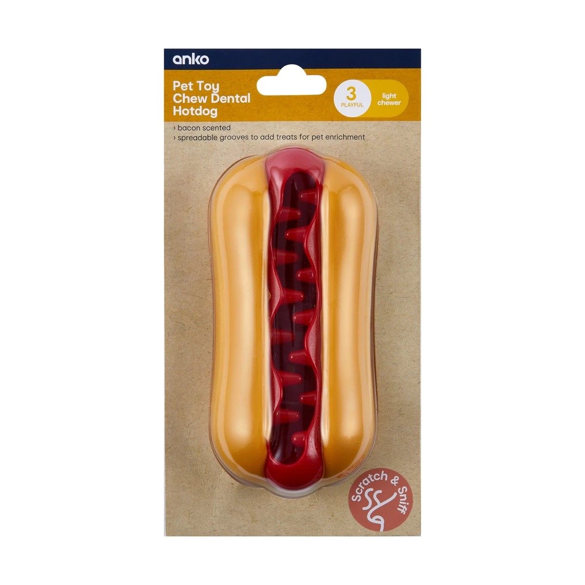 8 Pet Toy Chew Dental Hotdog, 8 of 9