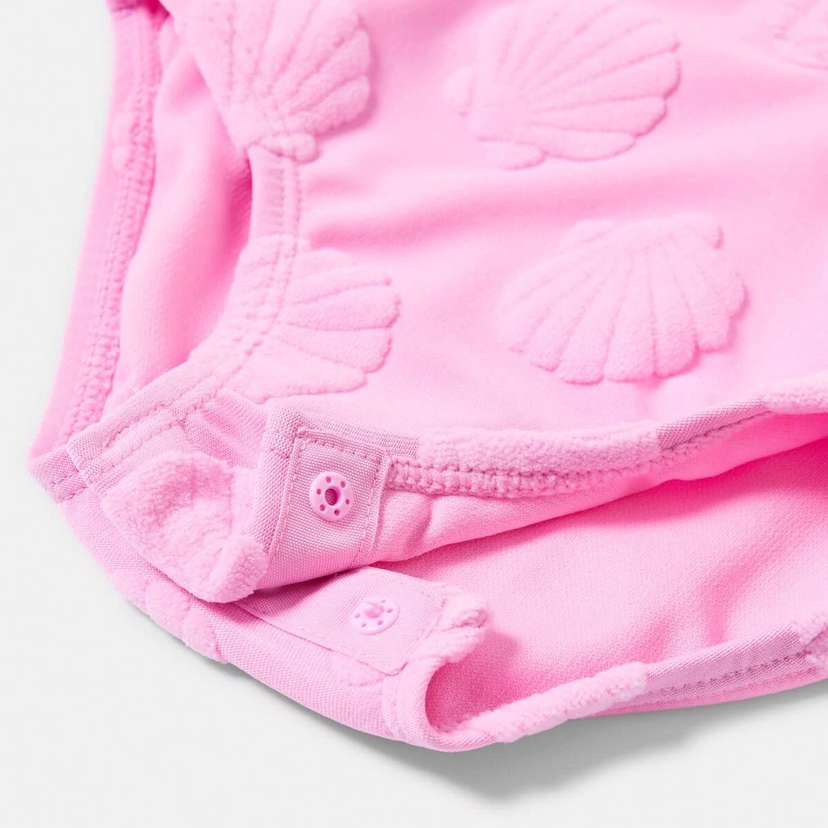 4 Shoulder Frill Bather PINK SHELLS, 4 of 4