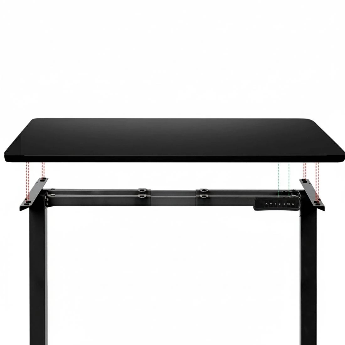 5 Artiss Standing Desk Frame Only Dual Motor Motorised - Black, 5 of 5
