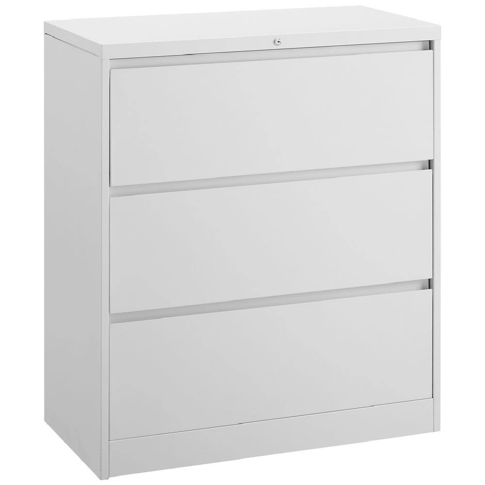 1 Matrix 3 Drawer Lateral Filing Cabinet White Cabinets Filing Drawer Cabinets, 1 of 2