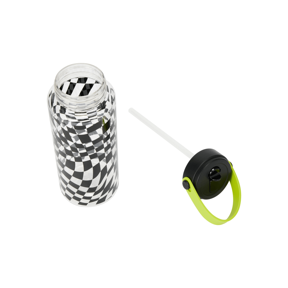 4 1L Drink Bottle with Handle - Wave Check, 4 of 6