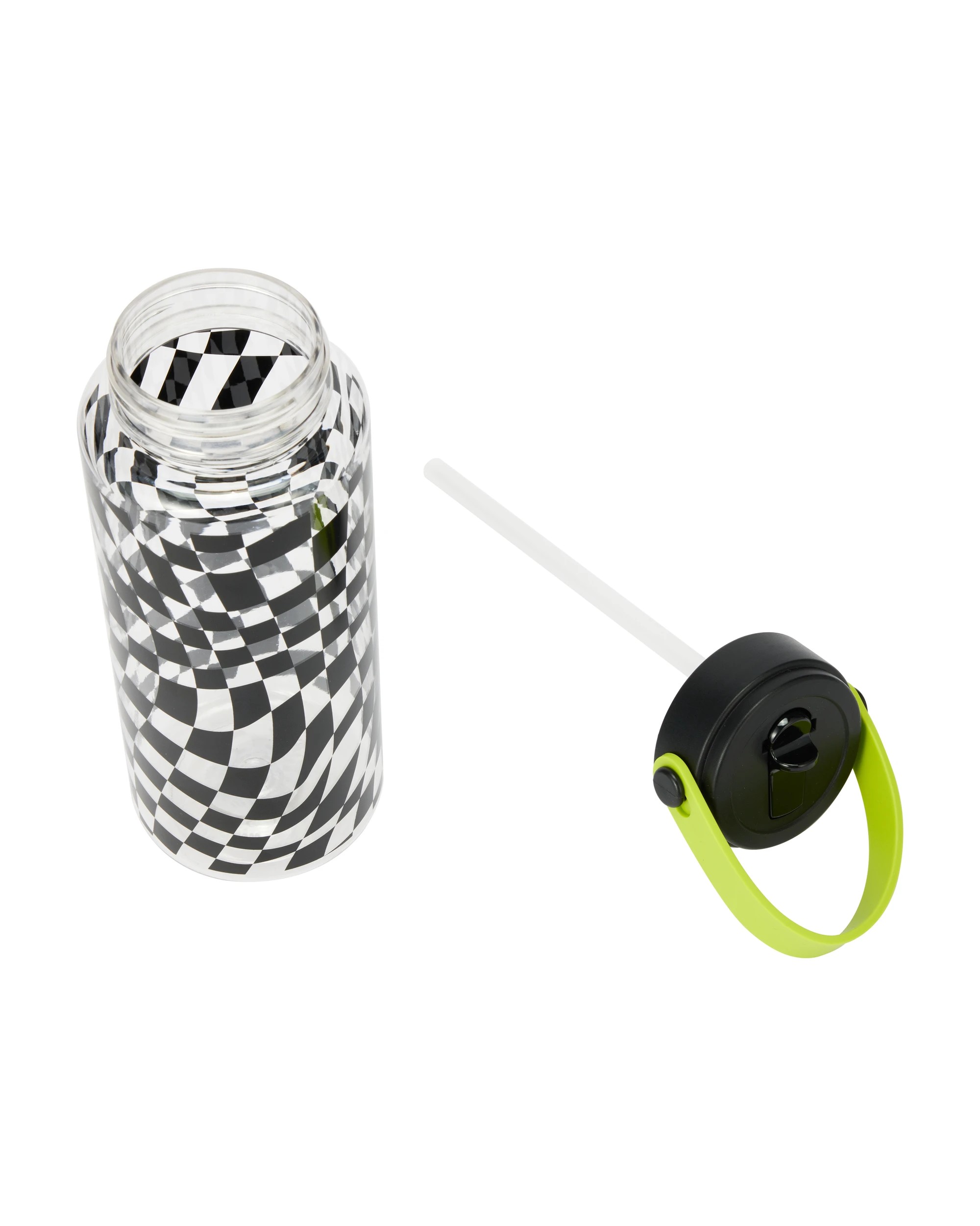 4 1L Drink Bottle with Handle - Wave Check, 4 of 6