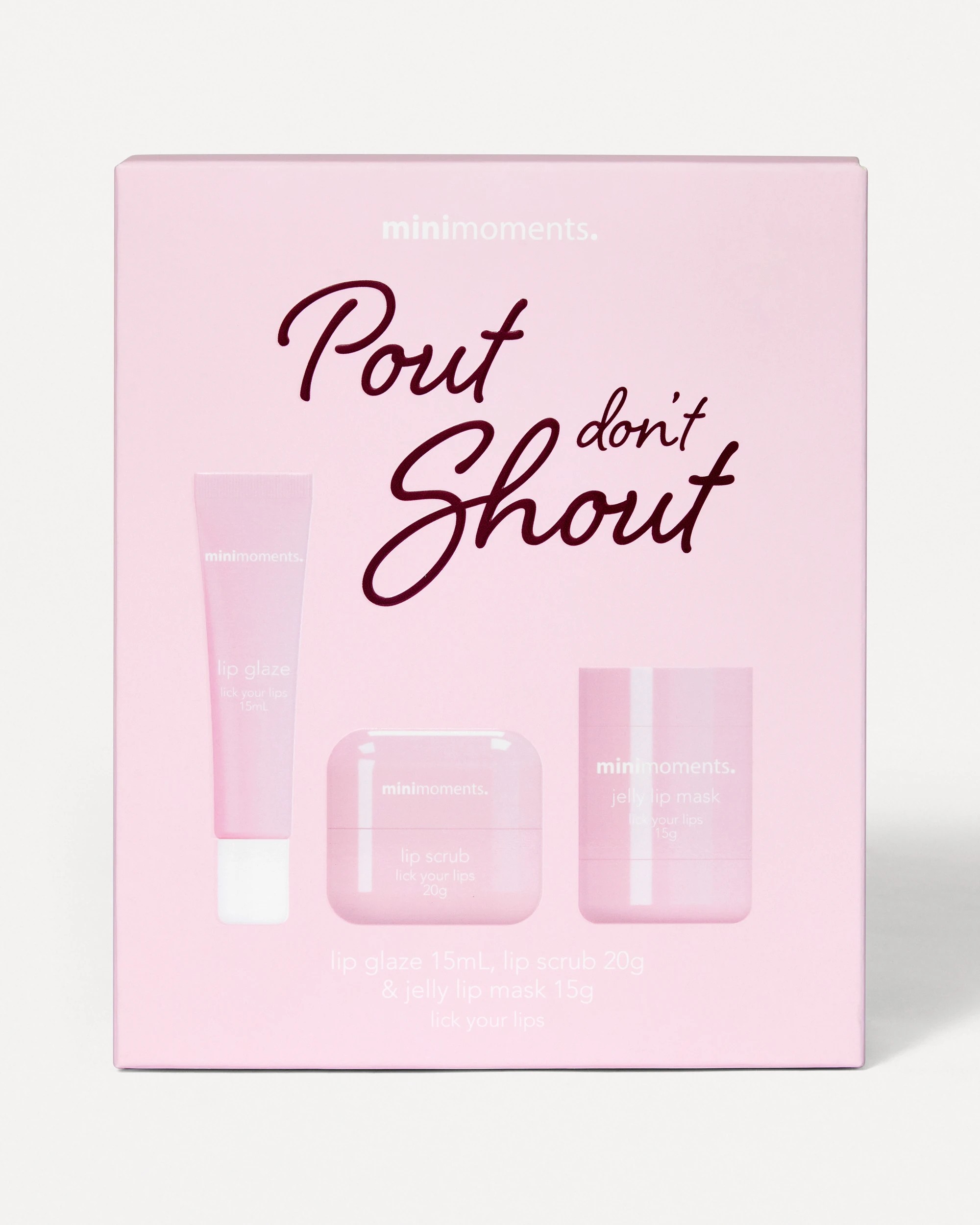 1 Minimoments Pout Don’t Shout Lip Pack, 1 of 6