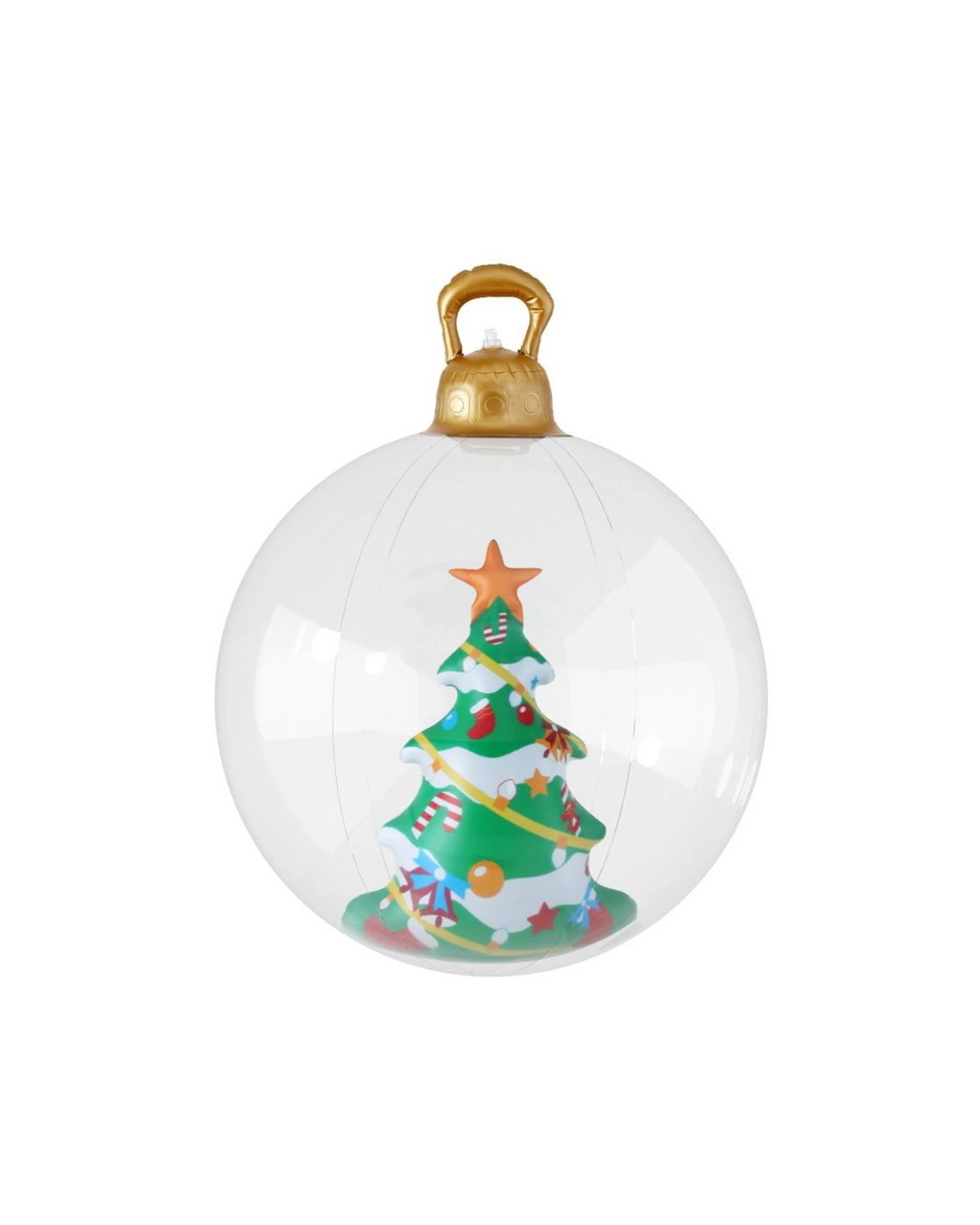 1 Jingle Jollys Christmas Inflatable Ball 60cm Tree Decoration Giant Bauble - Multi, 1 of 7