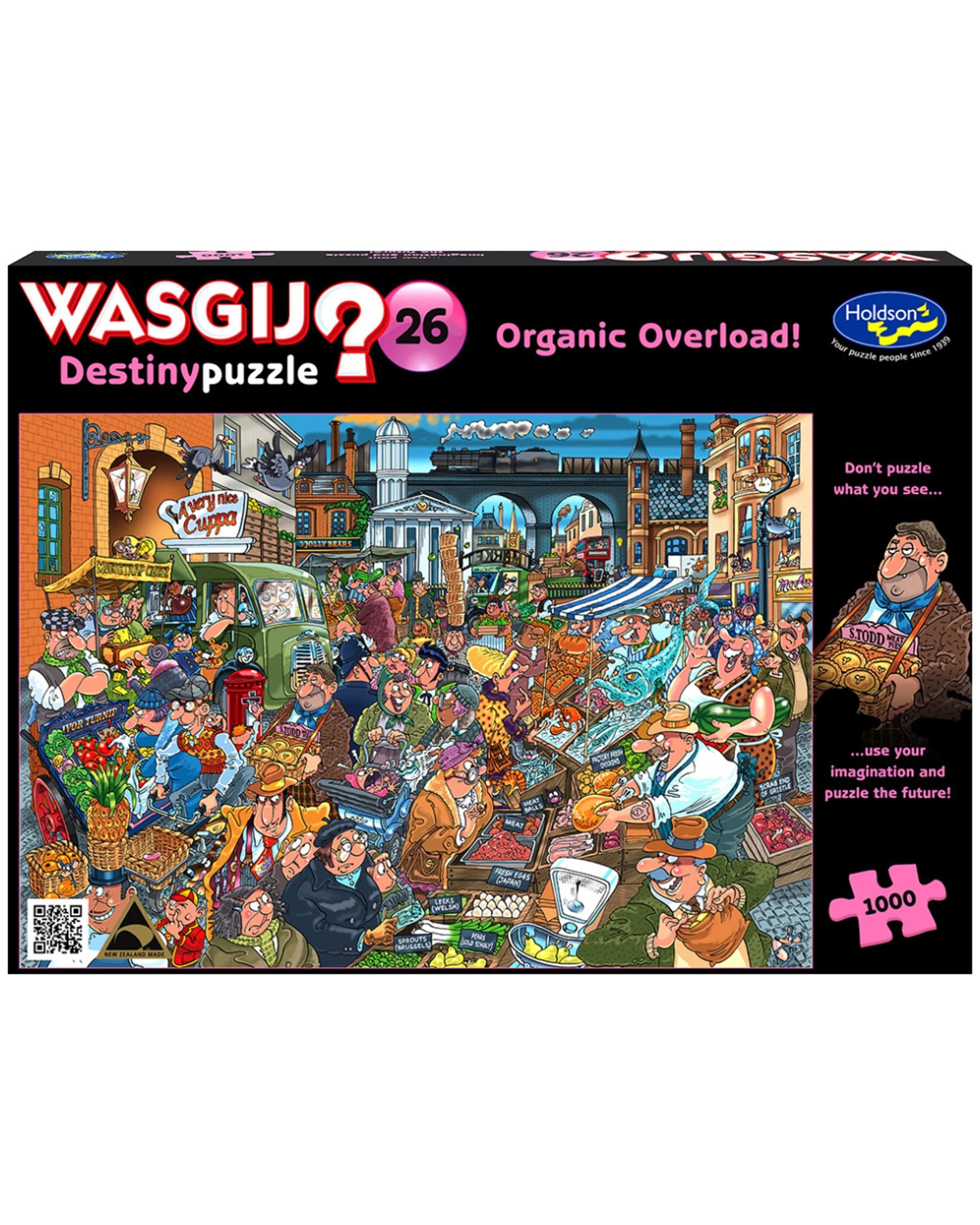 1 WASGIJ Destiny #26 Organic Overload 1000 Piece Jigsaw Puzzle, 1 of 1