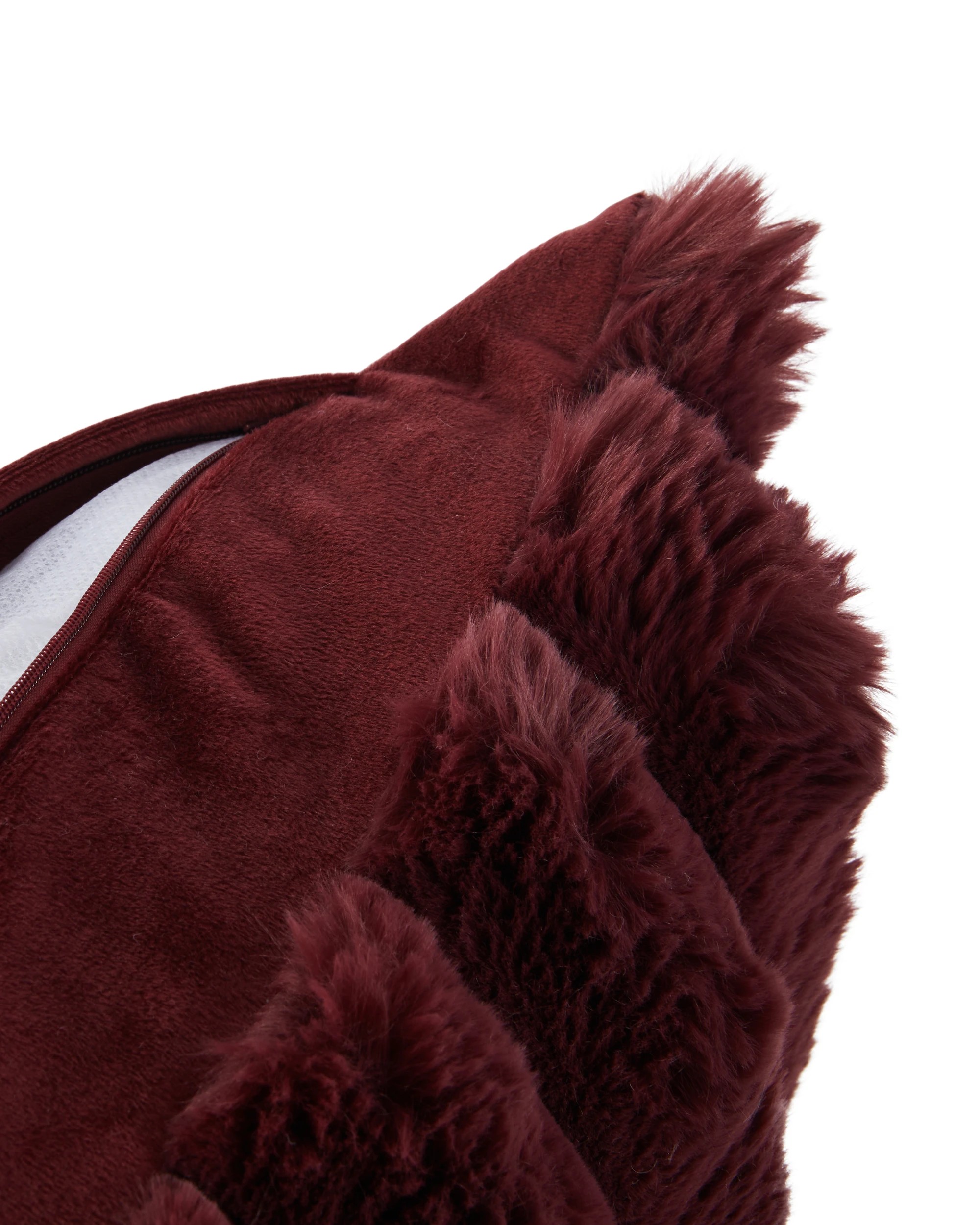 4 50cm Ribbed Cushion - Port, 4 of 4