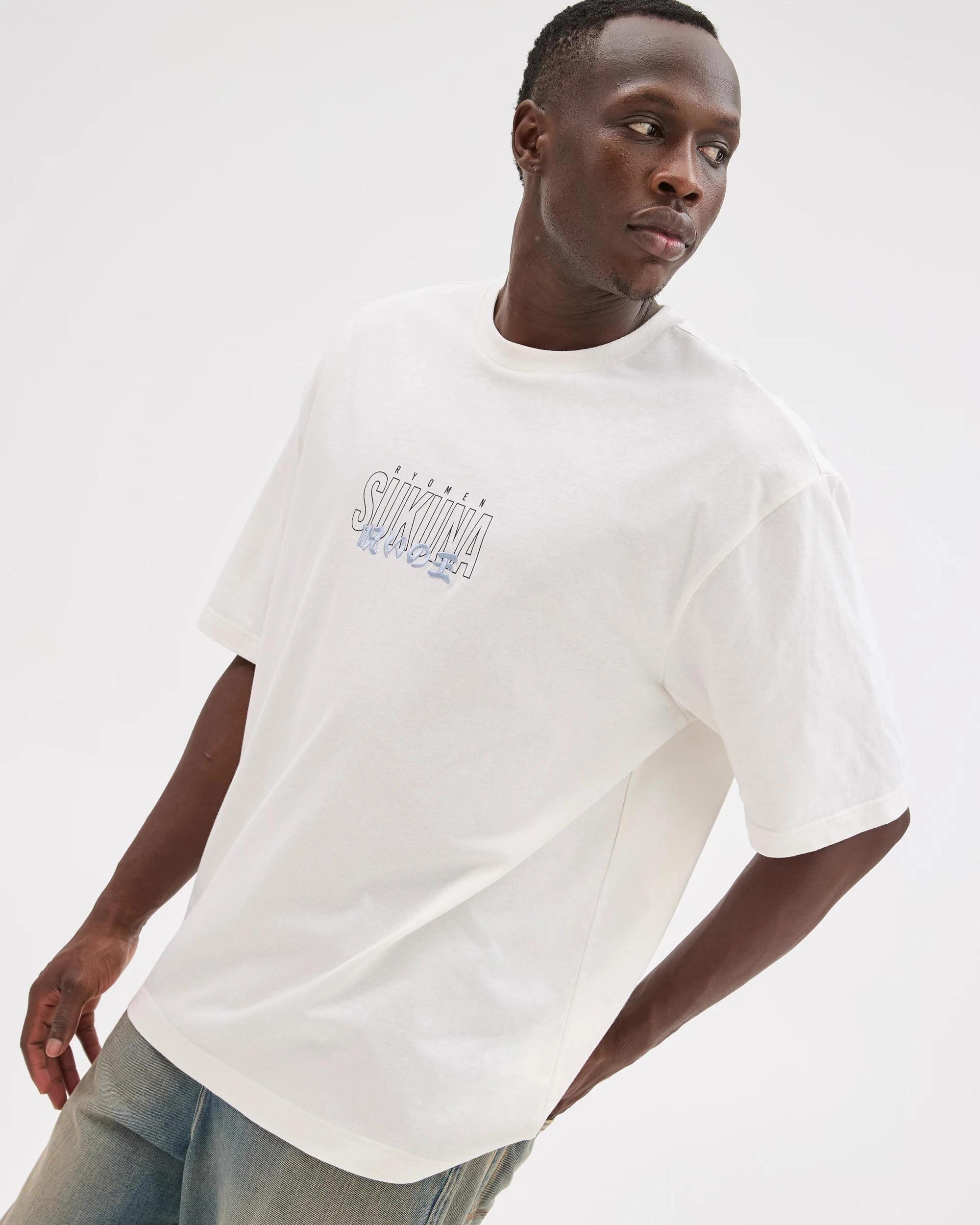 2 Licensed Jujutsu Sukuna Australian Cotton T-Shirt OFF WHITE, 2 of 7