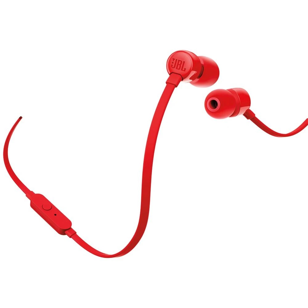 1 JBL T110 Earphones Red, 1 of 3