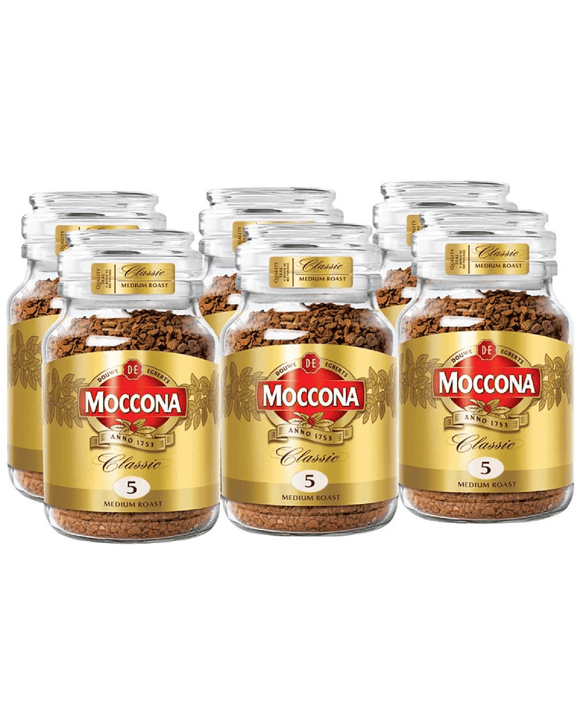 Moccona Classic Medium Roast Coffee 400g Jar 6 Pack