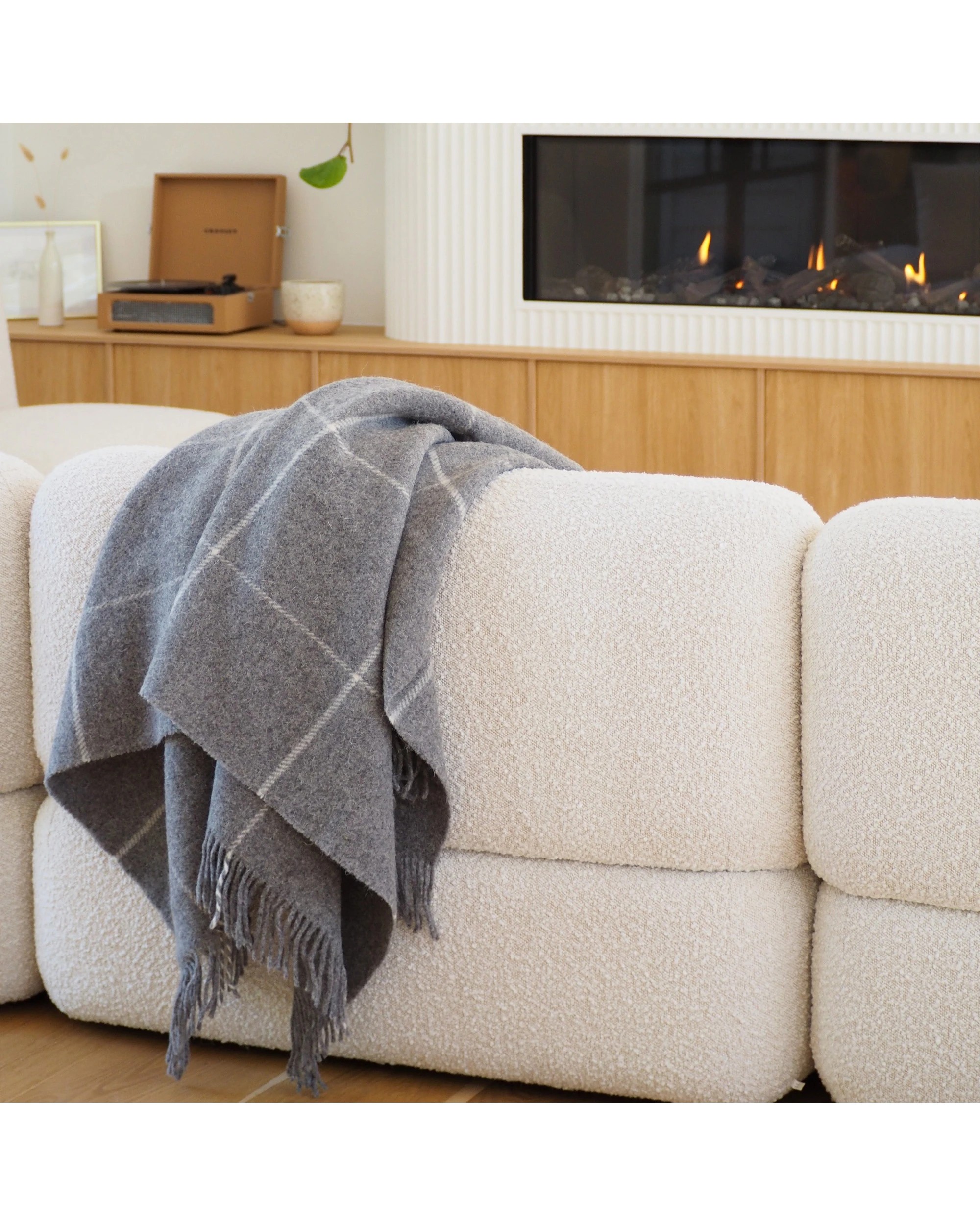 3 Codu Brighton New Zealand Wool Throw Rug Home Decor Striped, 3 of 7