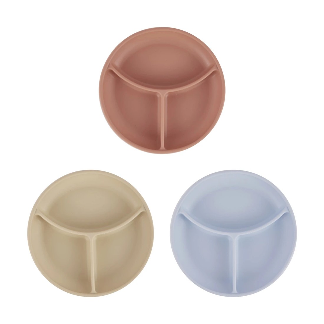 1 Silicone Suction Divided Plate - Assorted, 1 of 6