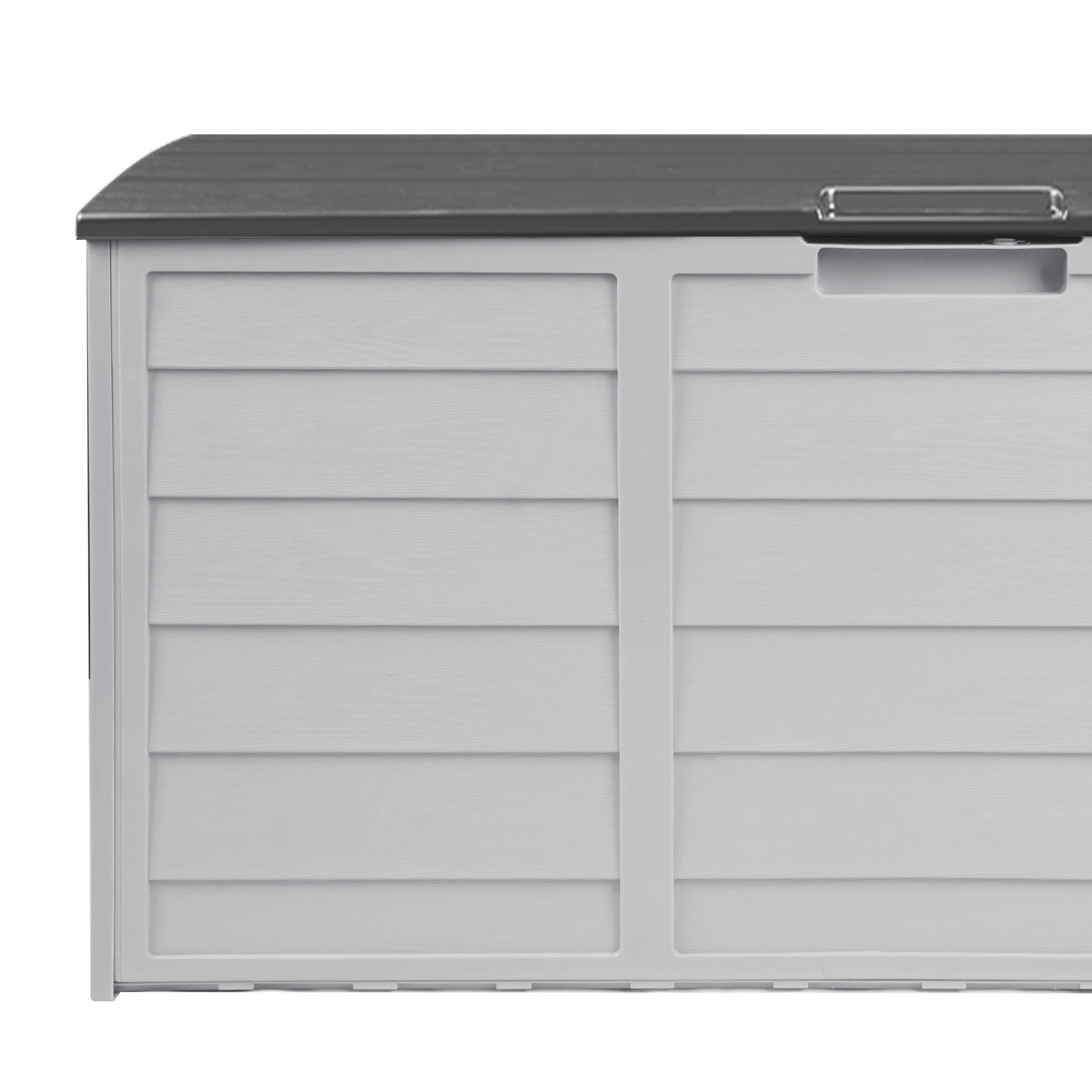 8 Livsip 290L Outdoor Storage Box Container Garden Chest Deck Tool Toy Lockable - Grey, 8 of 9