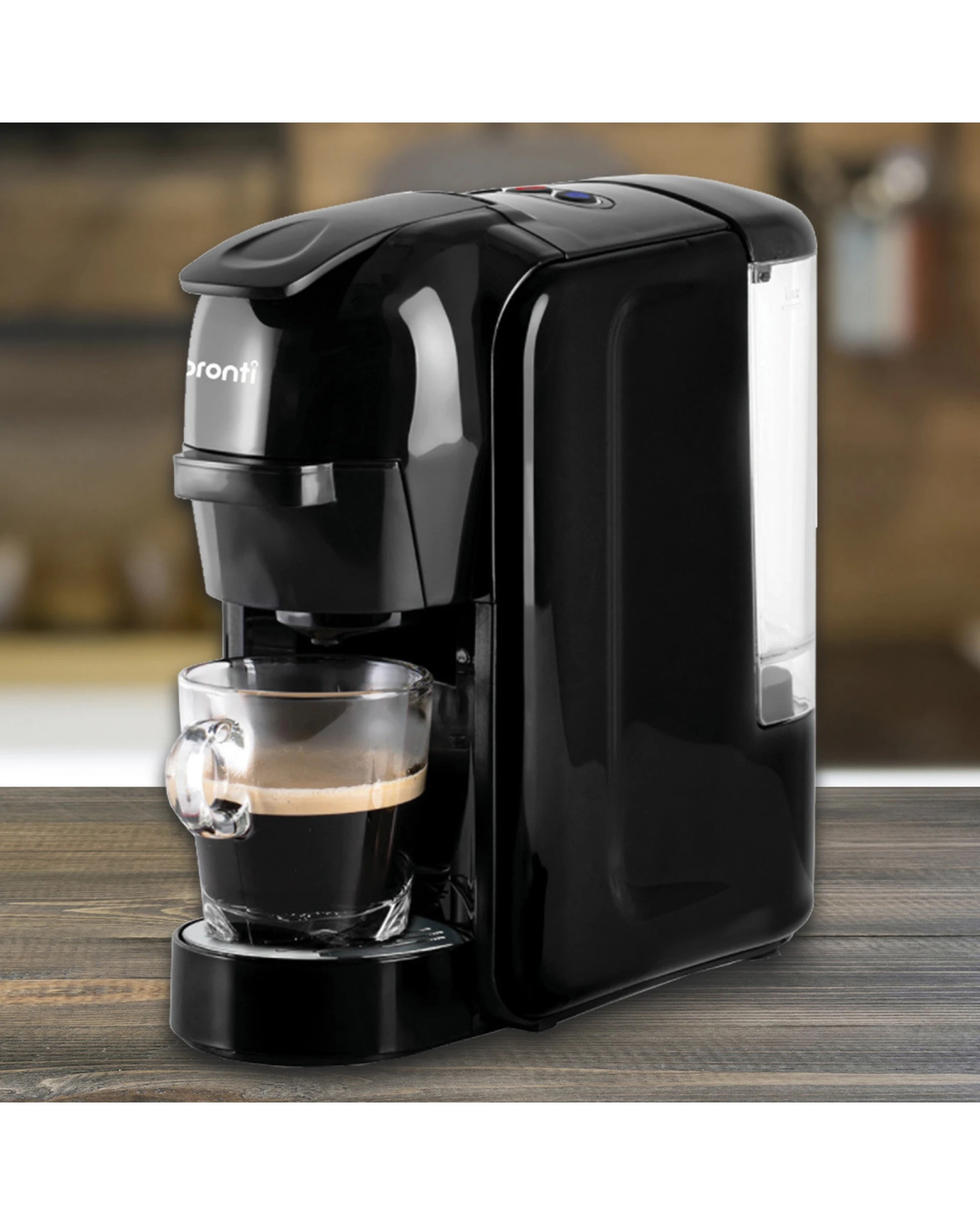 10 Pronti HomeMaid 3-in-1 Coffee Machine Multi-Capsule Pods Ground Coffee Nespresso Caffitaly Compatible CM-511HM, 10 of 10