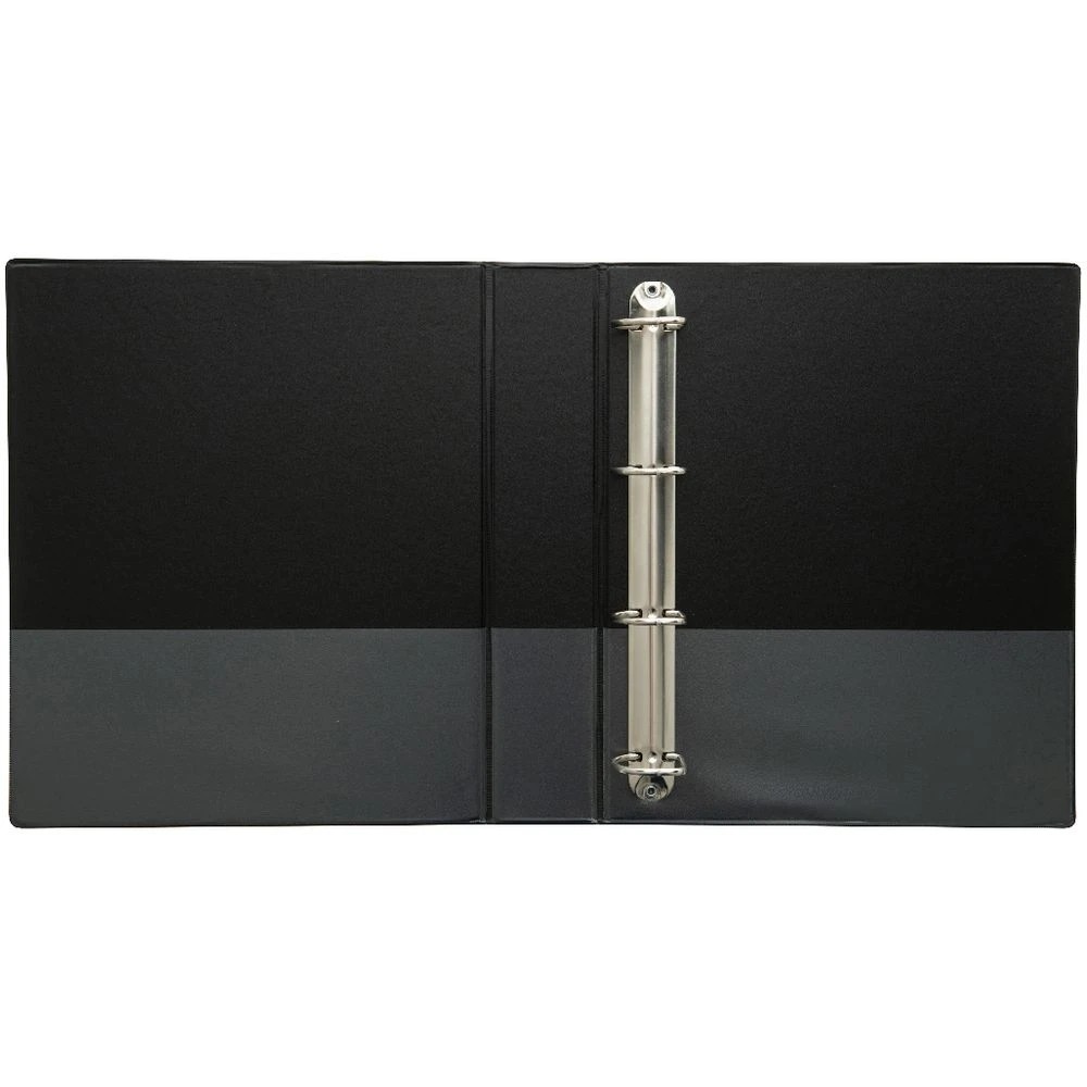 4 J.Burrows Insert Binder A4 4 D-Ring 38mm Black, 4 of 6