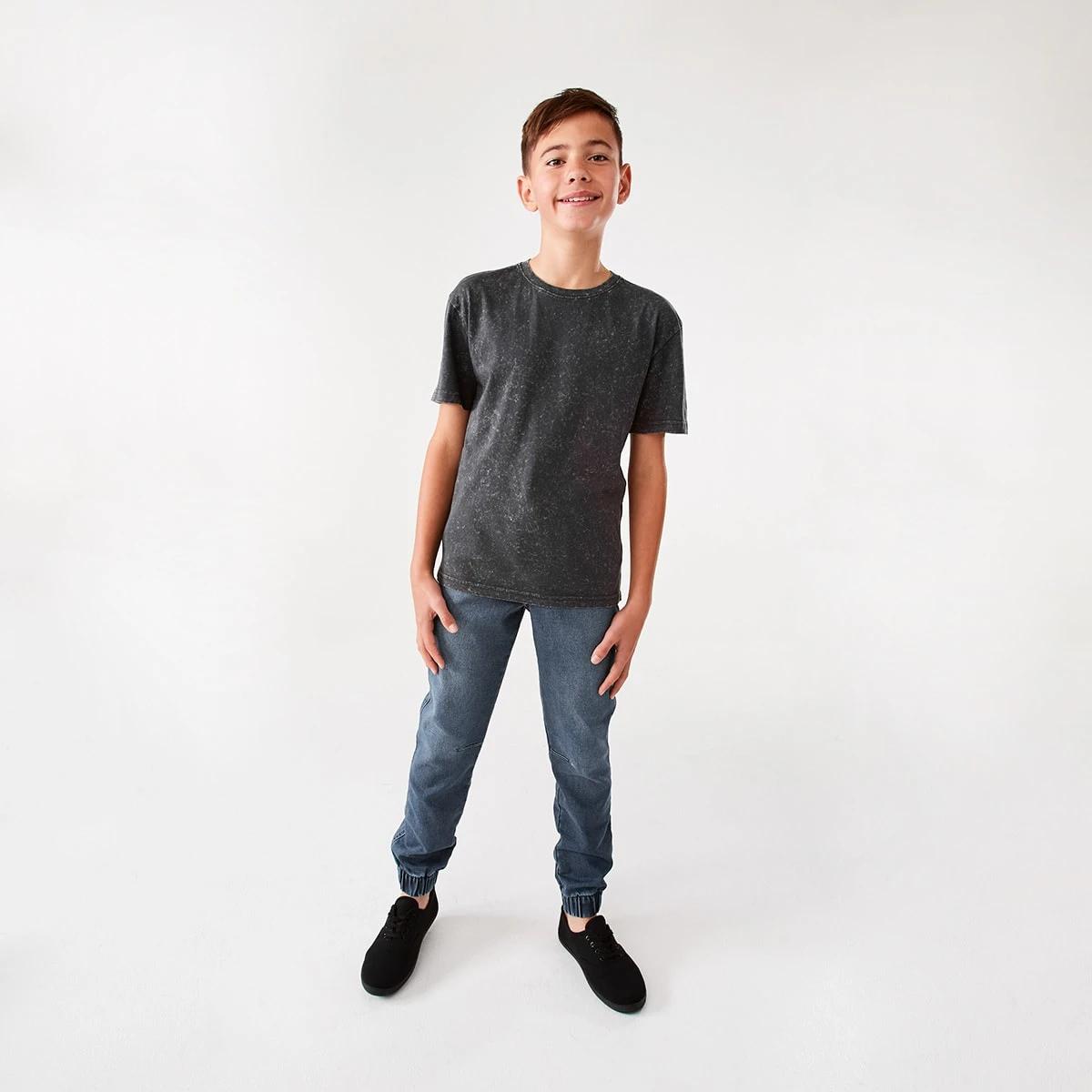 6 Short Sleeve Acid Wash Print T-shirt Wash Ash, 6 of 9