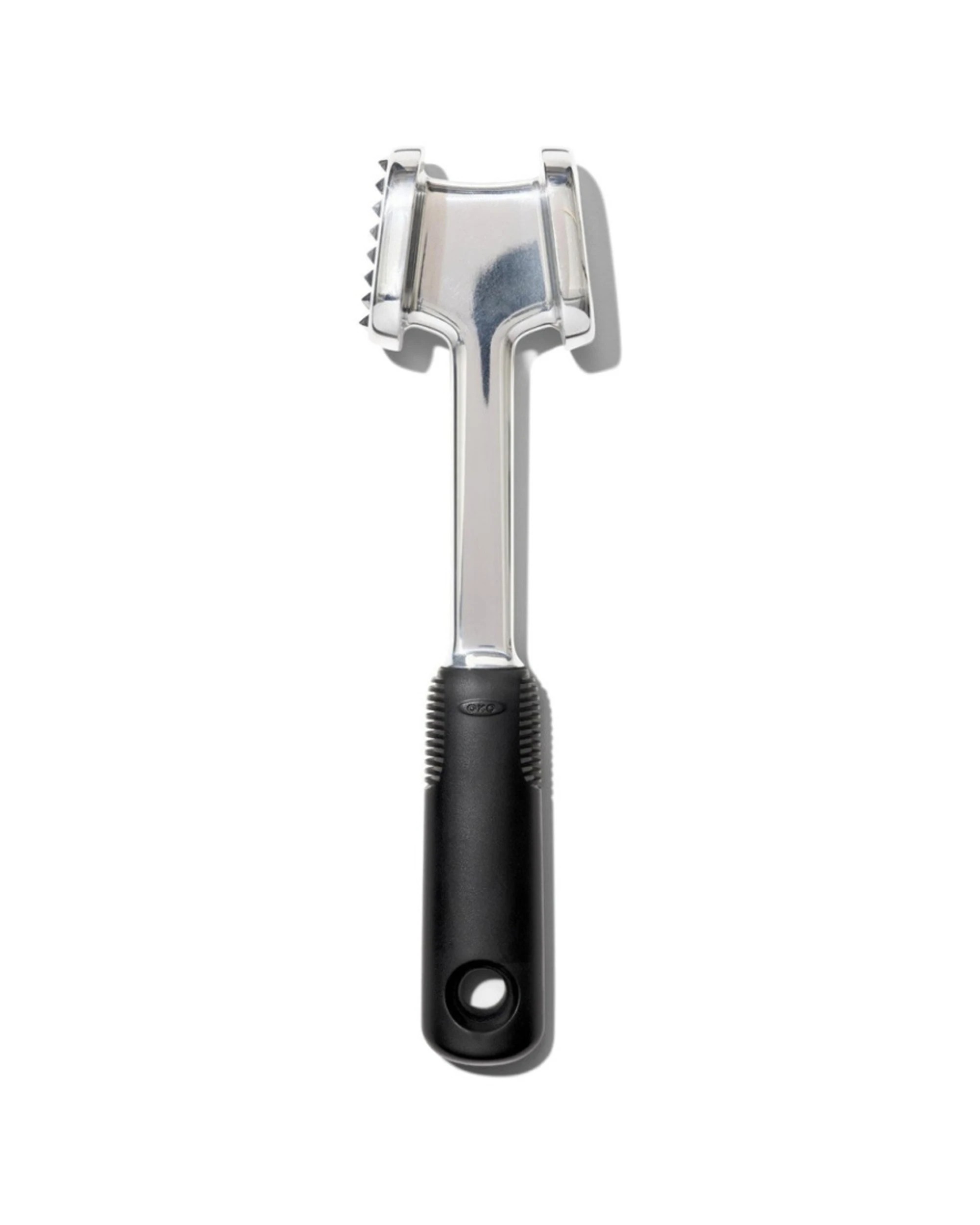 1 OXO Good Grips Die-Cast Meat Tenderizer, Double-Sided Pyramid Blades, Soft-Grip Handle - Plain, 1 of 5