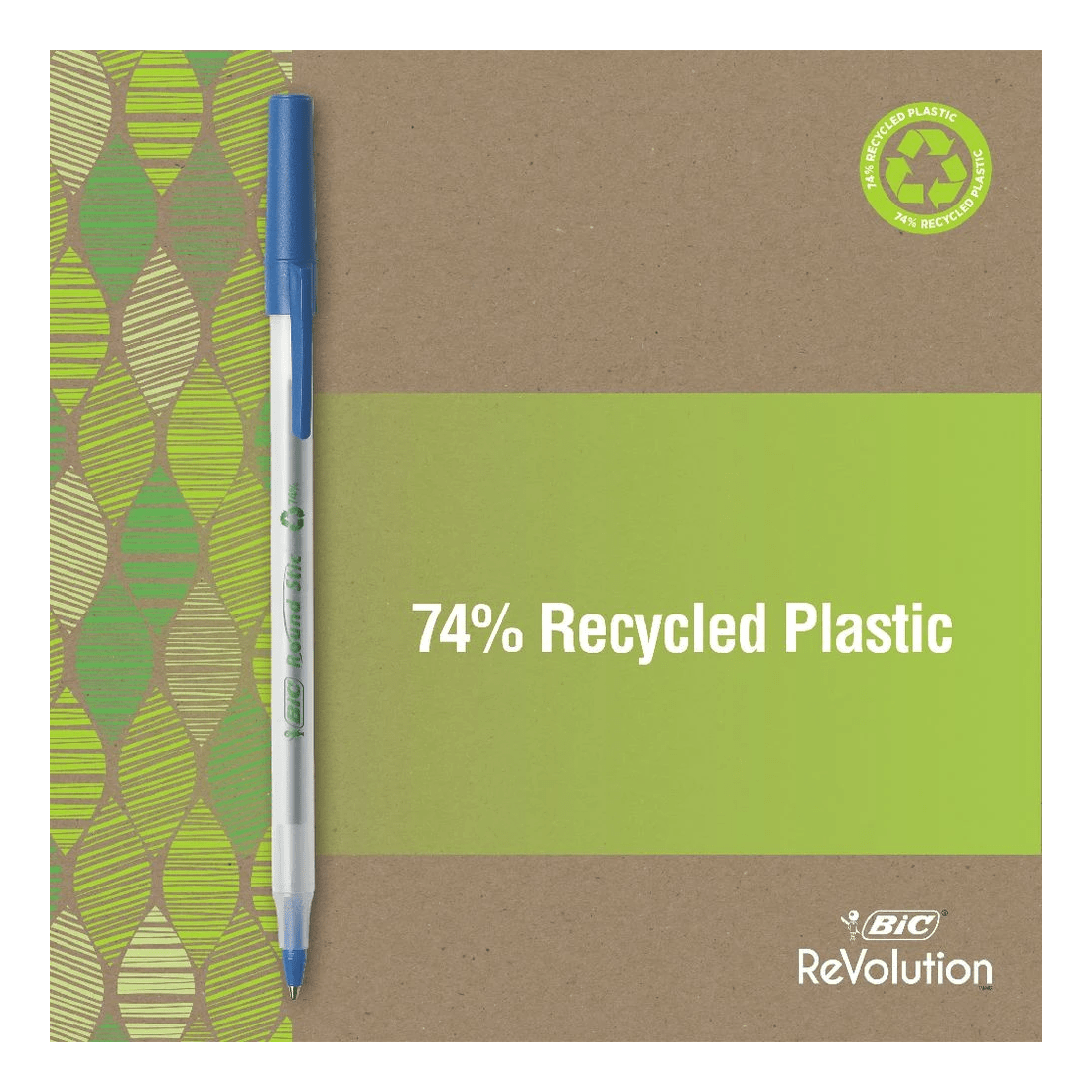 5 BIC Round Stic ECOlutions Ballpoint Pens 50 Pack Black, 5 of 5