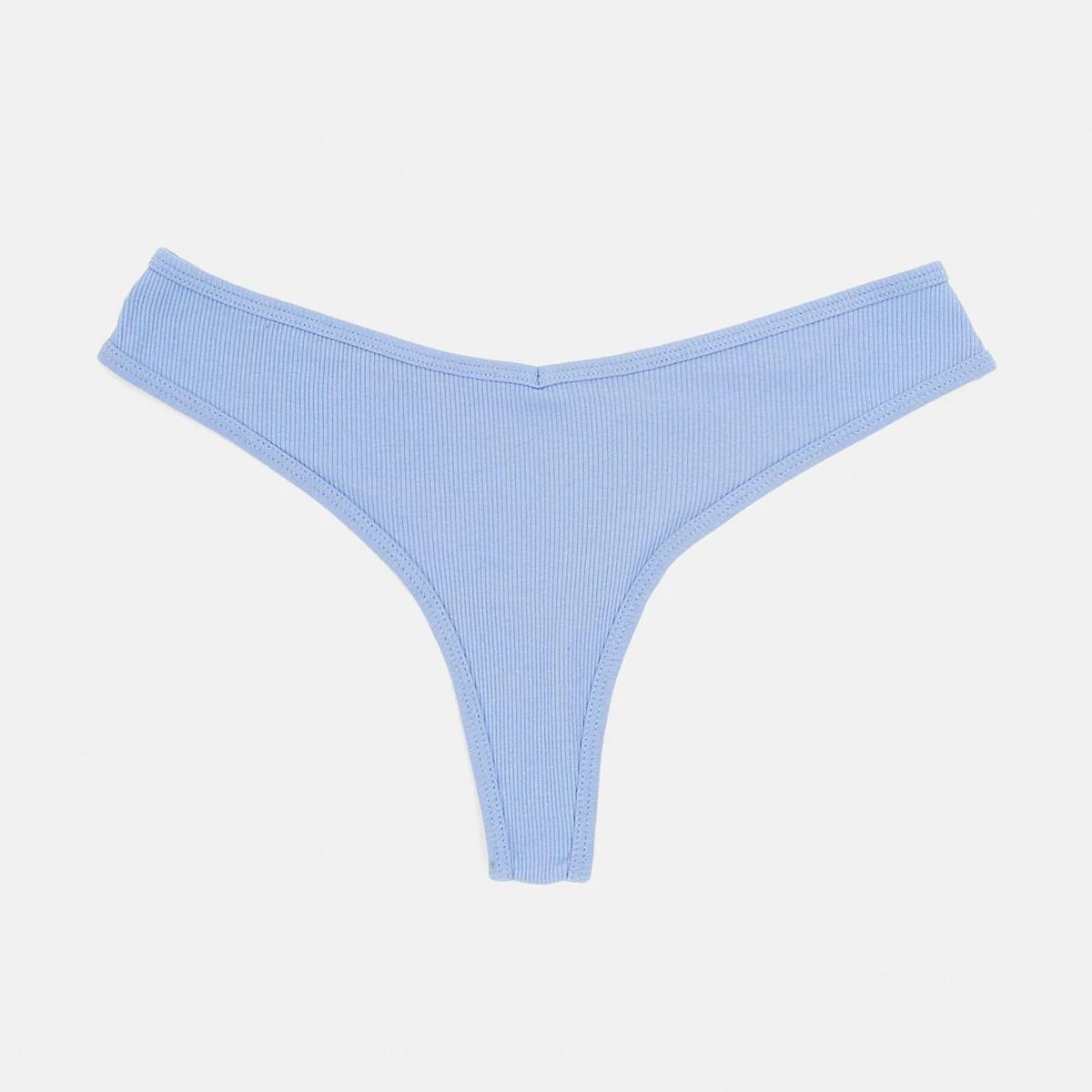 1 Ribbed G-string Briefs HYDRANGEA, 1 of 6