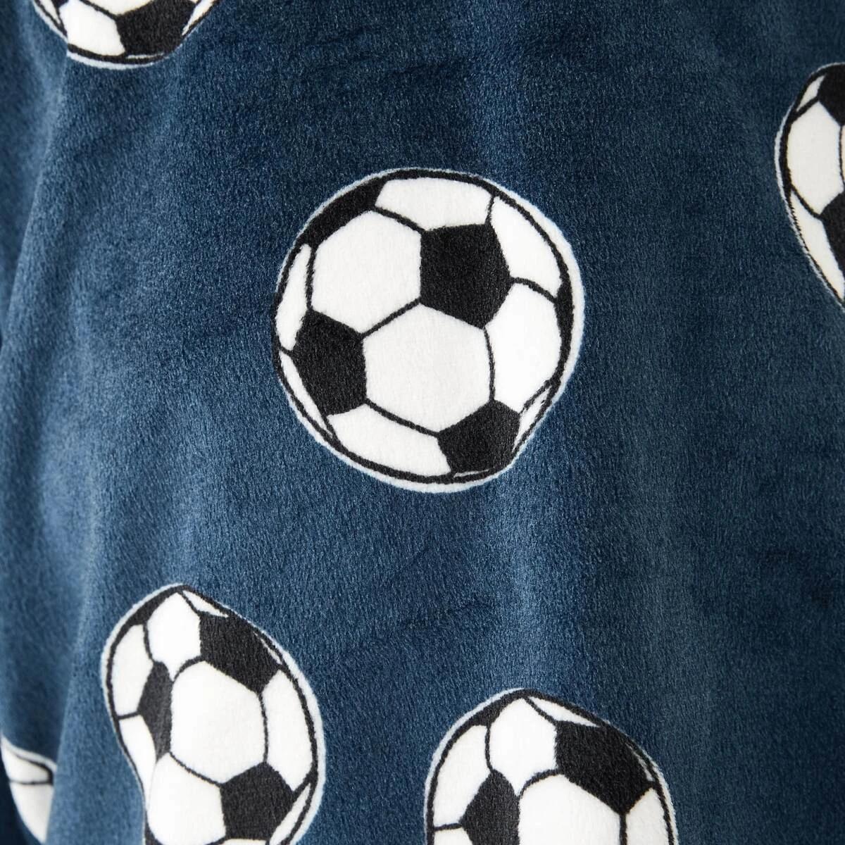 4 Super Soft Pyjama Set Blu Soccer, 4 of 8