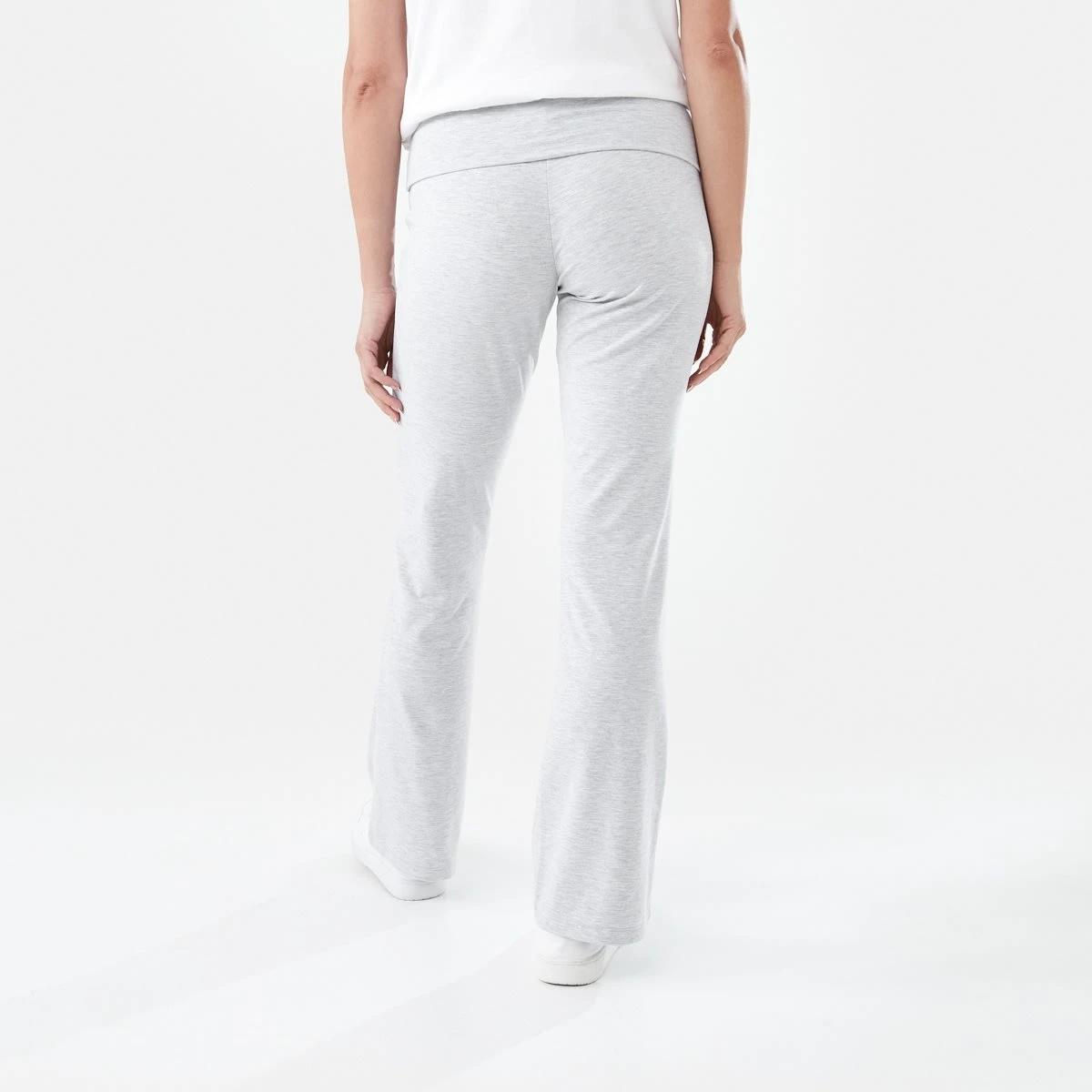 3 Fold Down Flare Pants SLIGHTLY GREY MARLE, 3 of 5