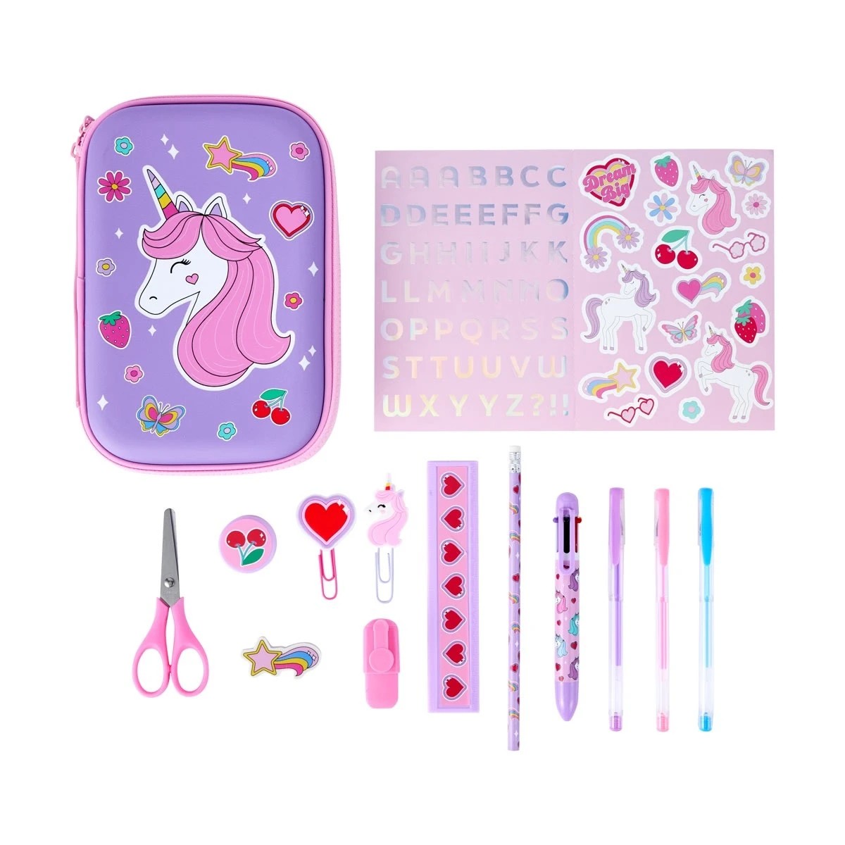 1 Pencil Case Set - Unicorn, 1 of 9