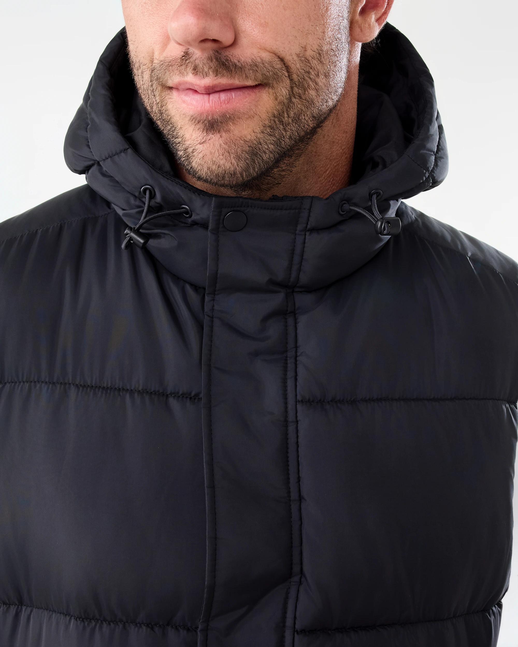 6 Hooded Puffer Vest Black, 6 of 7