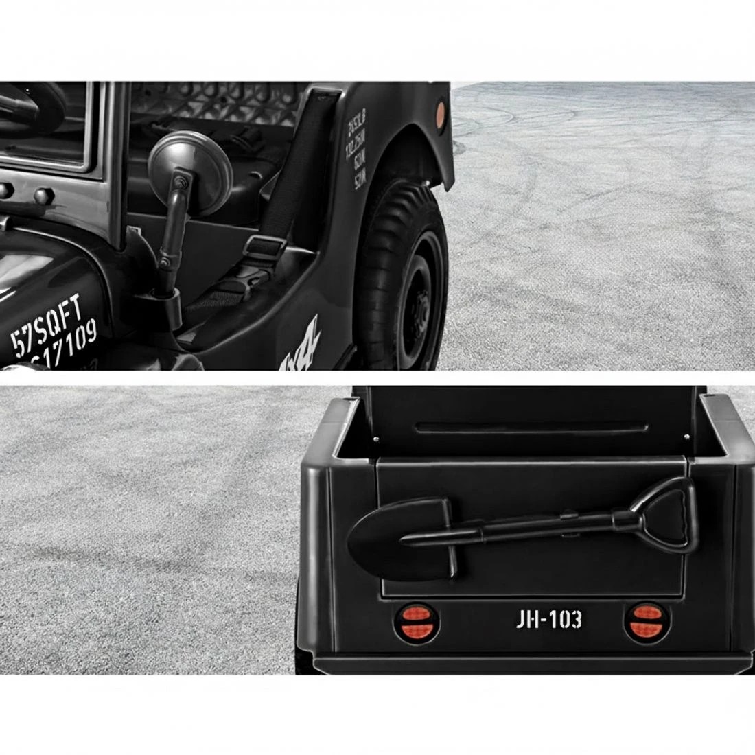 5 Rigo Kids Electric Ride On Car Off Road Toy Cars Remote 12V - Black, 5 of 5