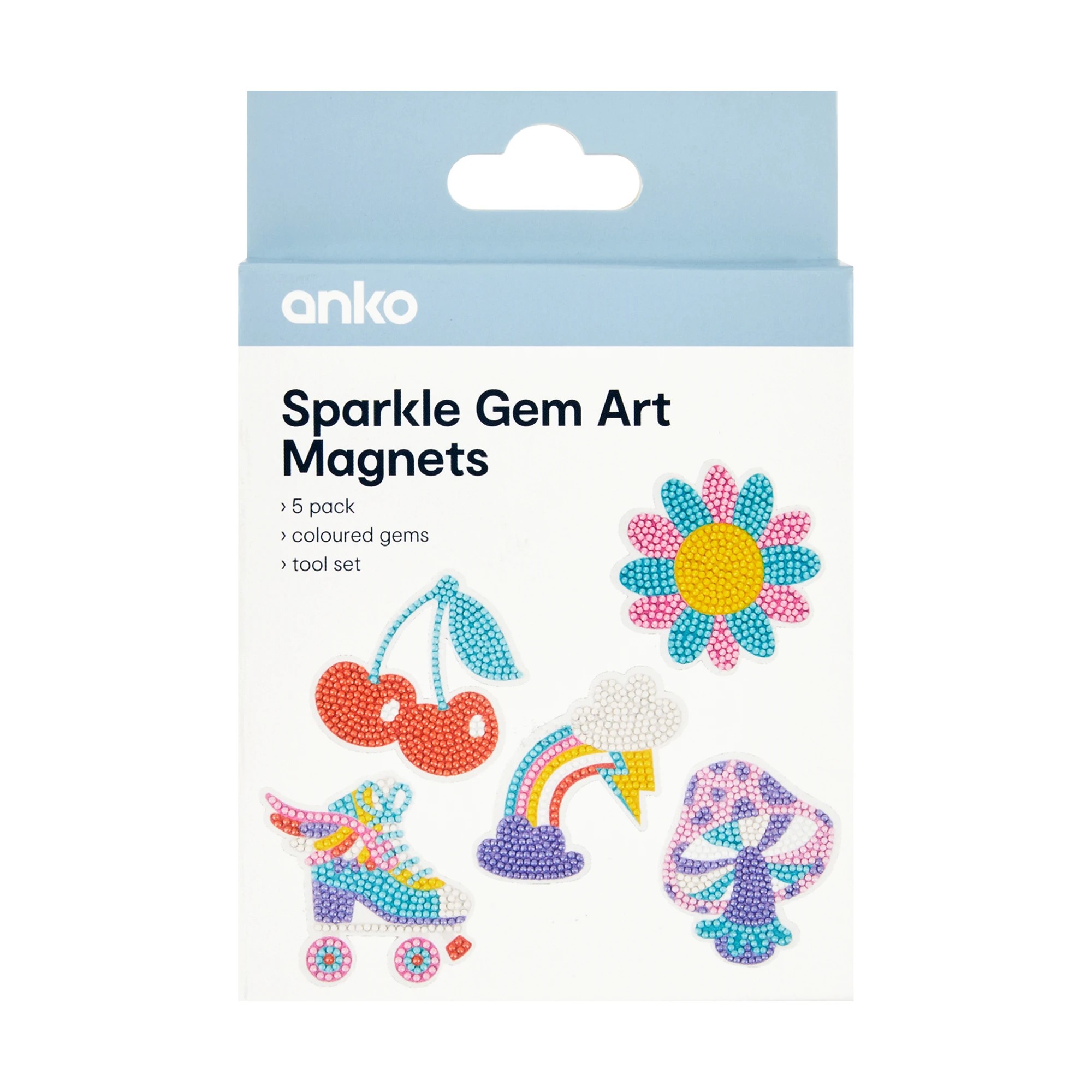 1 5 Pack Sparkle Gem Art - Magnets, 1 of 3