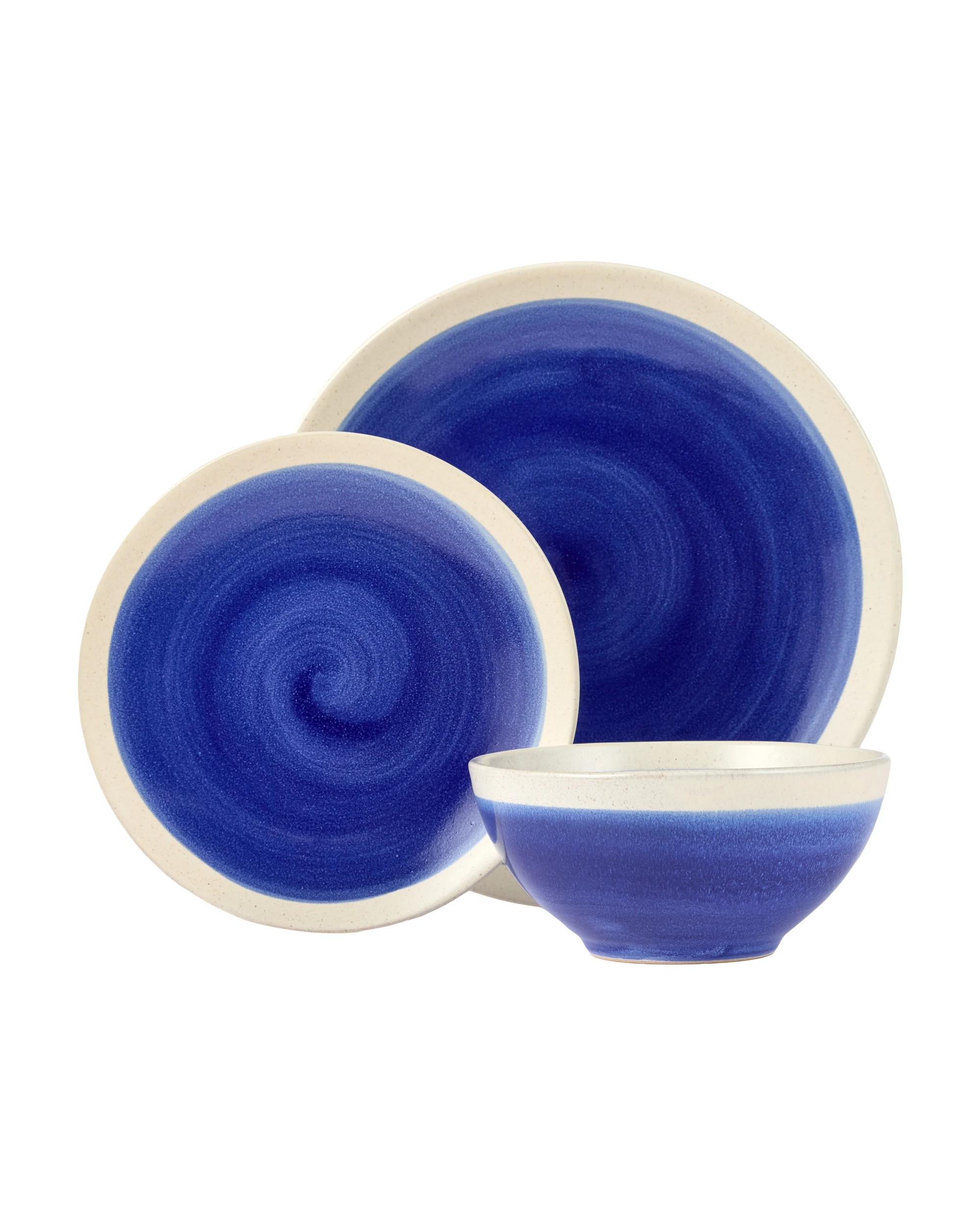 1 Kanto 12 Piece Blue Dinner Set, 1 of 7