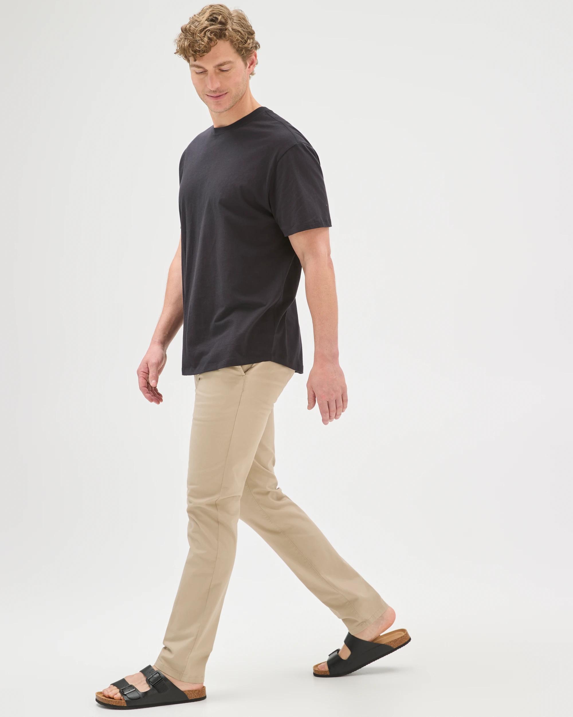 3 Target Australian Cotton Slim Chino Pants STONE, 3 of 8