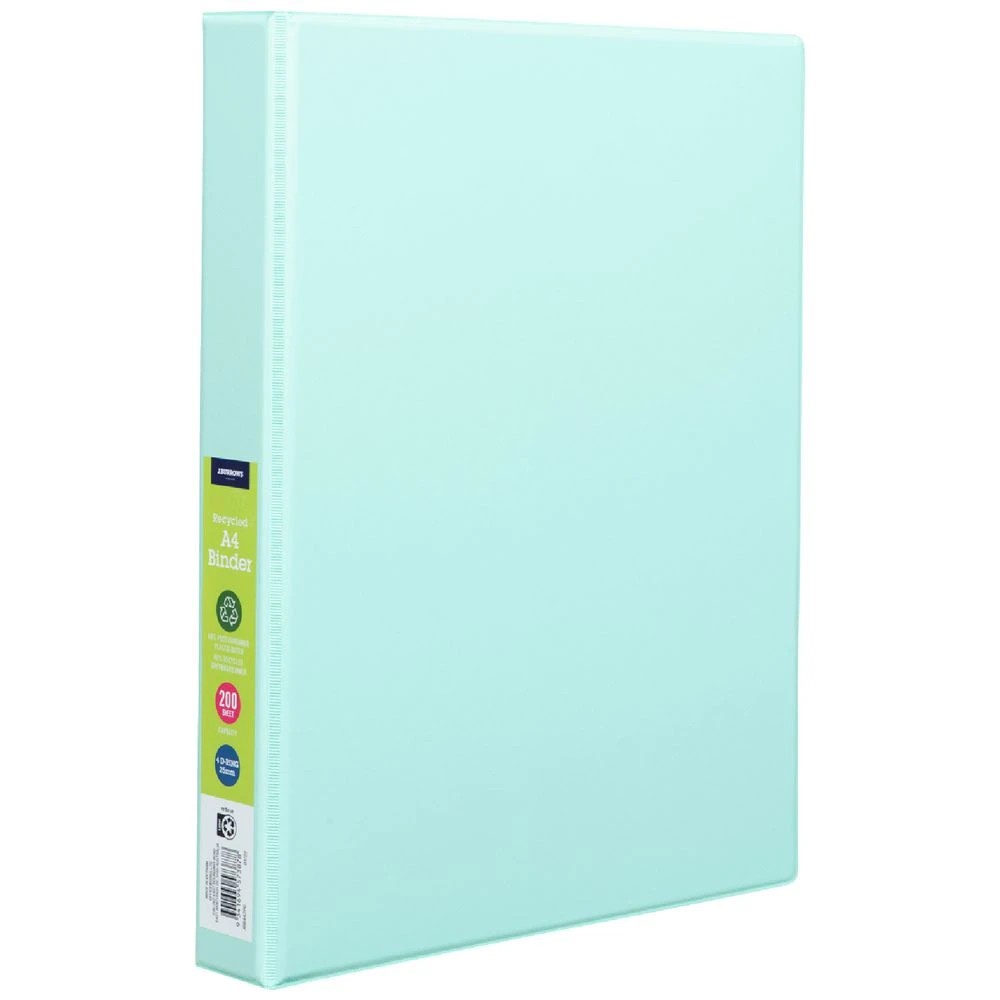 1 J.Burrows A4 Binder 25mm 4D Pale Green, 1 of 4