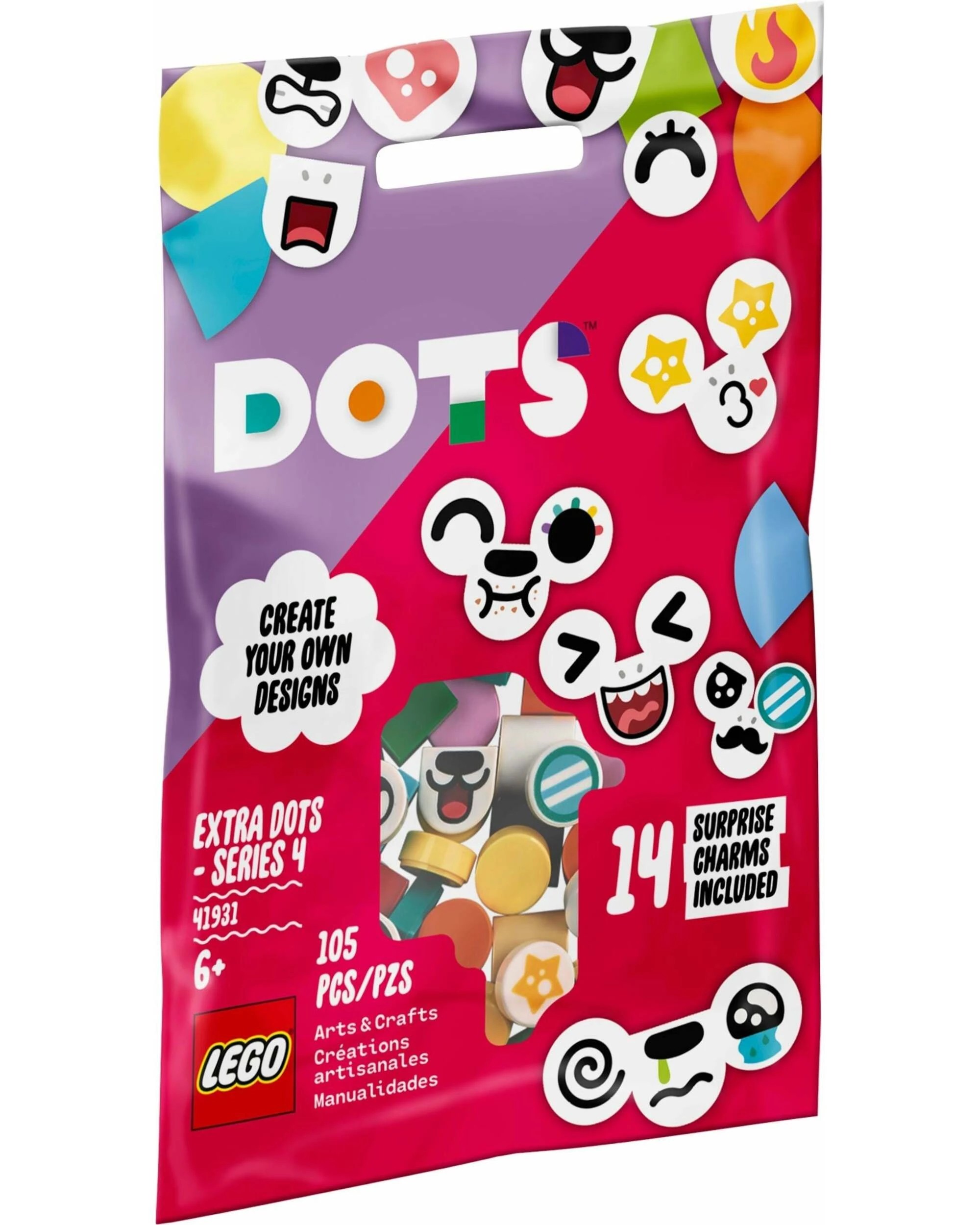 1 LEGO 41931 Extra DOTS - Series 4 - Animal Tiles, 1 of 4