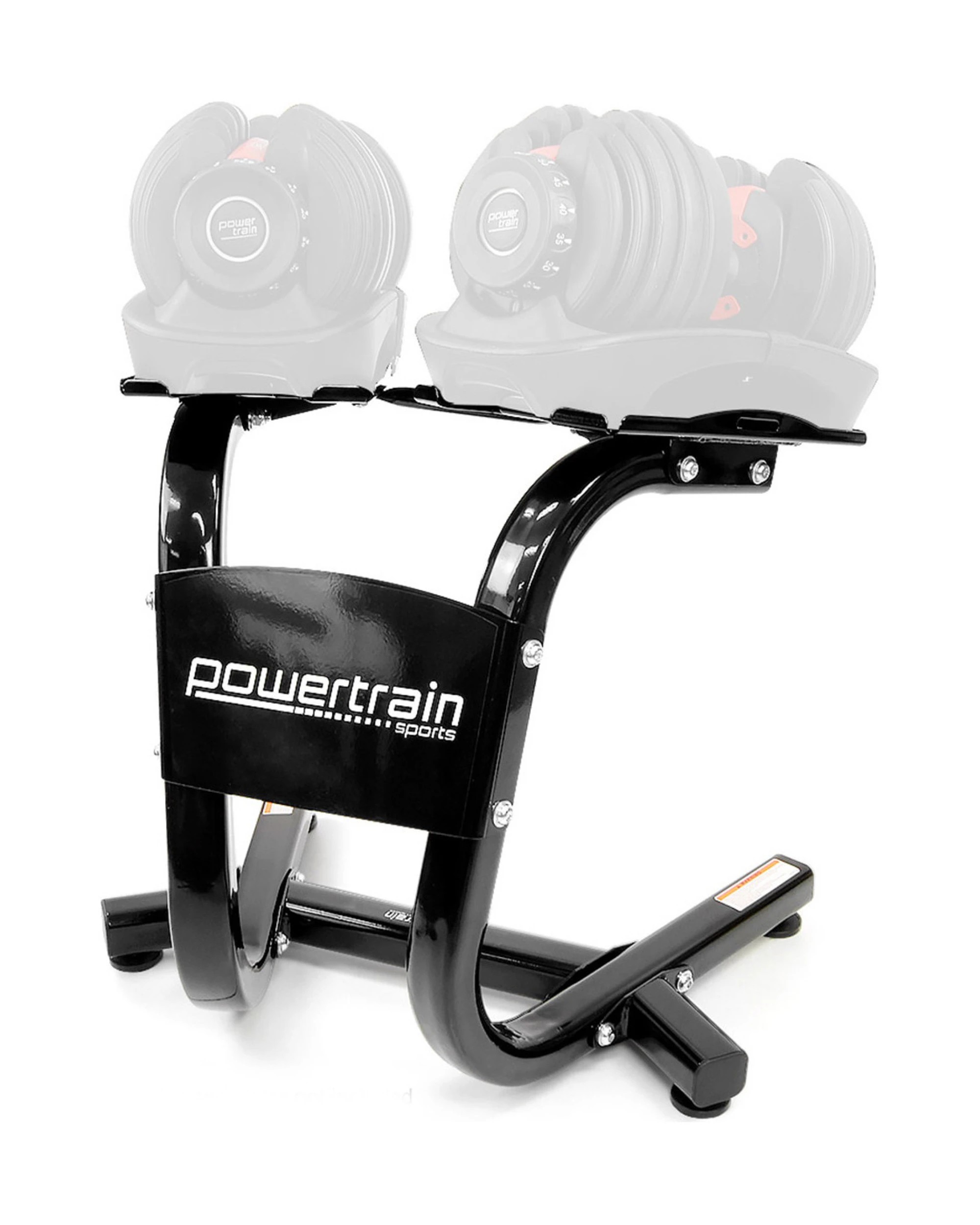 1 Powertrain Adjustable Dumbbells Stand Weight Plates, 1 of 5