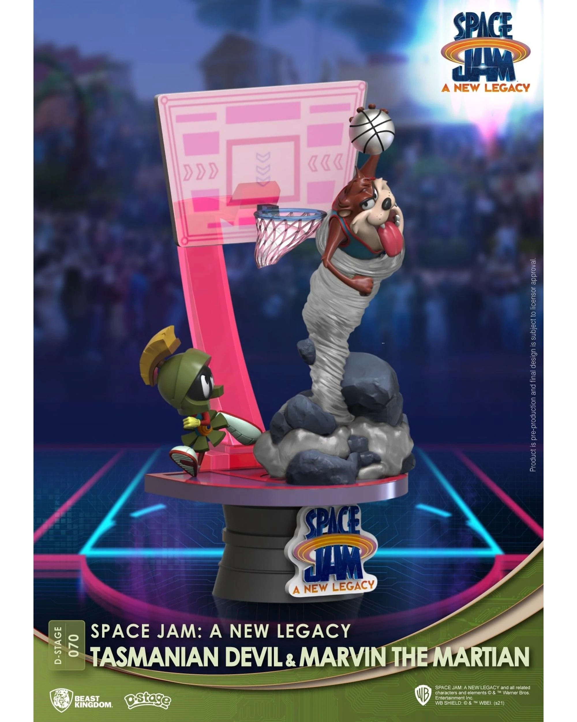 4 Beast Kingdom D-Stage Space Jam: A New Legacy Tasmanian Devil and Marvin the Martian Figure, 4 of 7