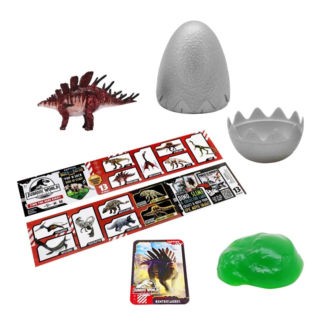 9 Jurassic World Rebirth Captivz Build N Battle Dinos Slime Egg - Assorted, 9 of 10
