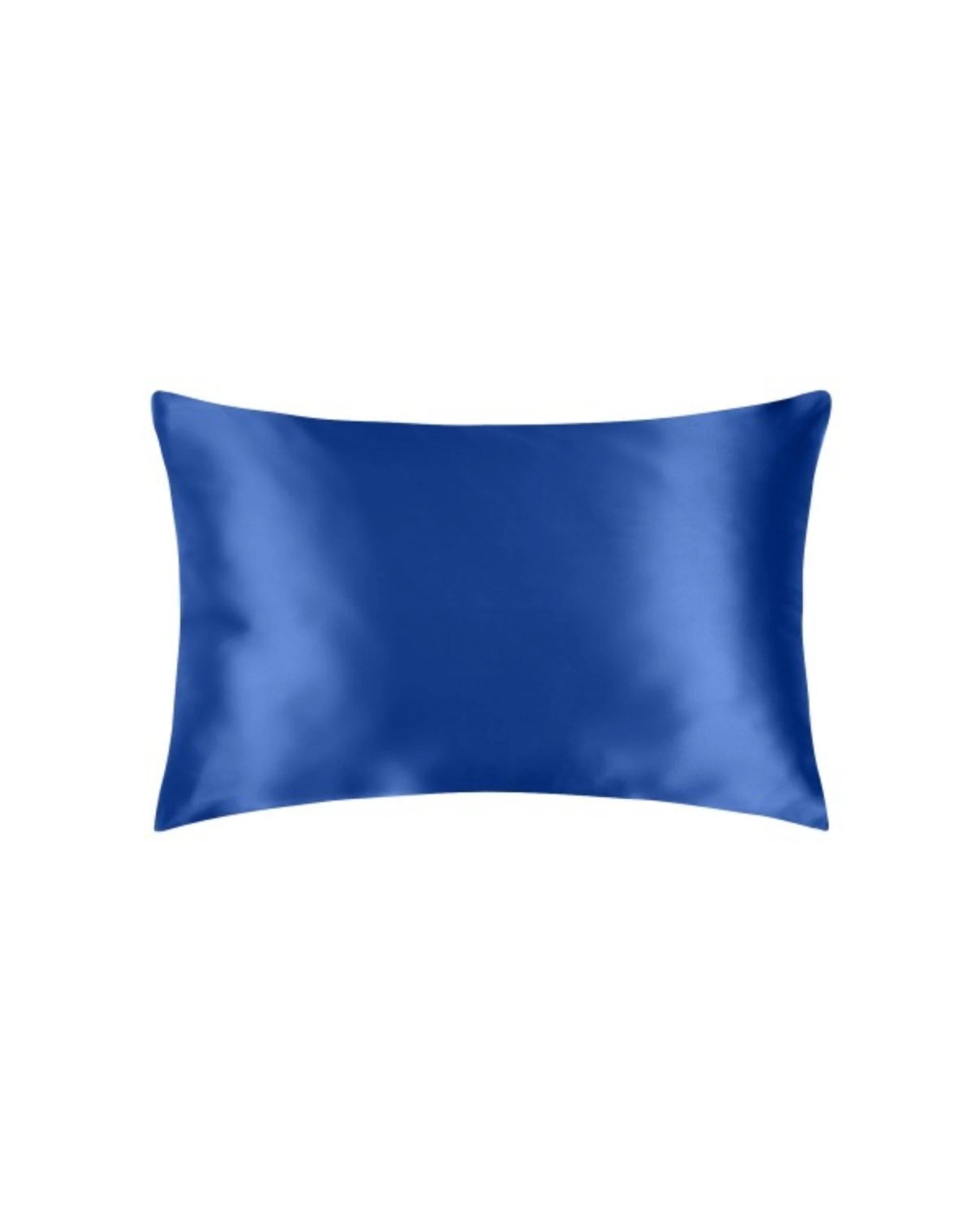 2 Casa Decor 2PK Luxury Satin Pillowcases Twin Pack 51x76cm Polyester Satin - Blue, 2 of 7