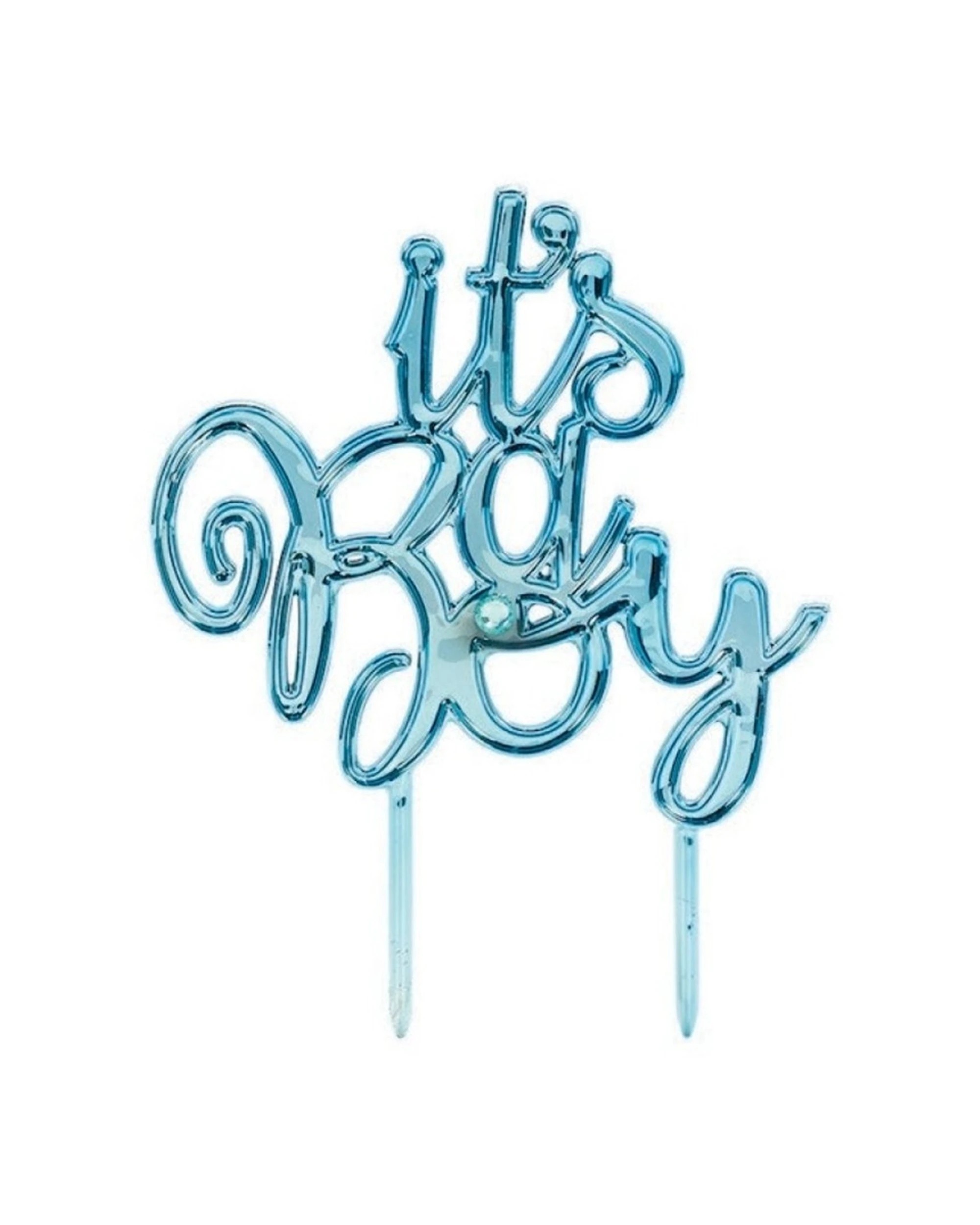1 Anagram Baby Shower Party Cake Topper Its A Boy Decoration Accessory - Blue, 1 of 1