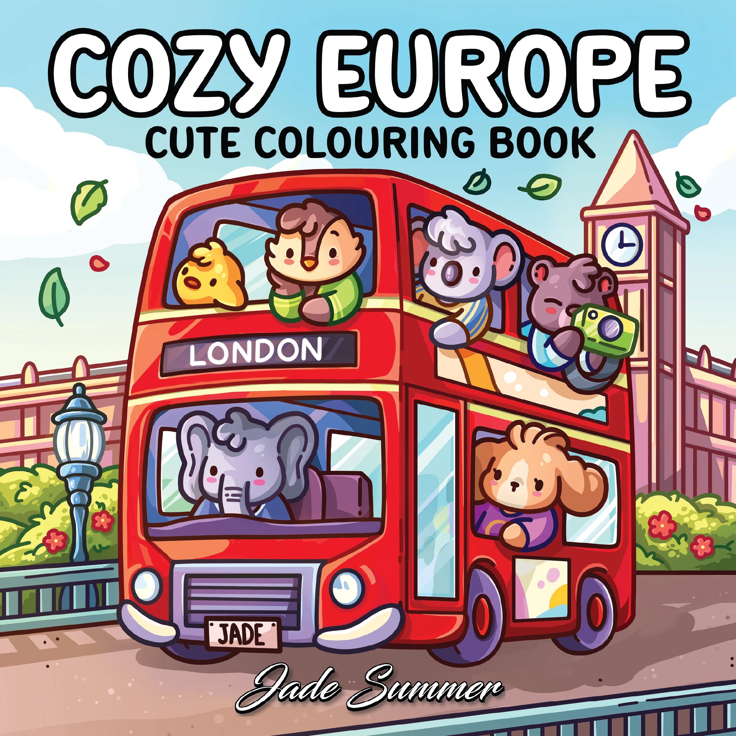 1 Cozy Europe Cute Colouring Book by Jade Summer - Book, 1 of 5