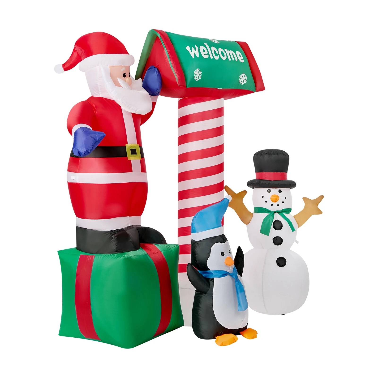 7 Tinseltown Christmas Inflatable Santa LED Light Outdoor Indoor Xmas Decoration - Multi, 7 of 8
