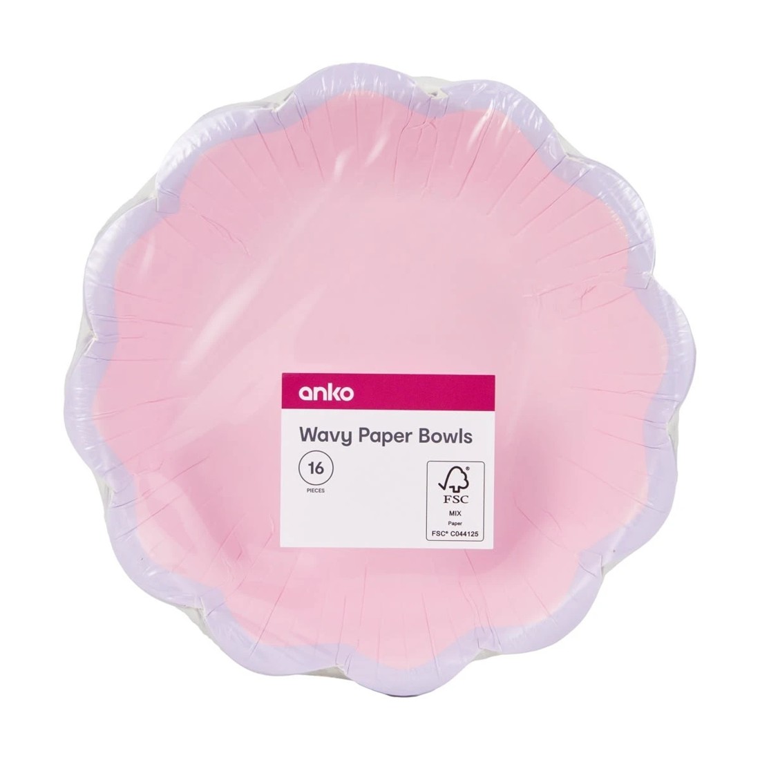 5 16 Piece Wavy Paper Bowl, 5 of 5