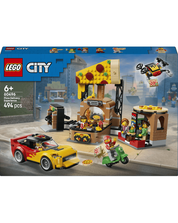 LEGO City Pizza Delivery Experience with Vehicles 60496