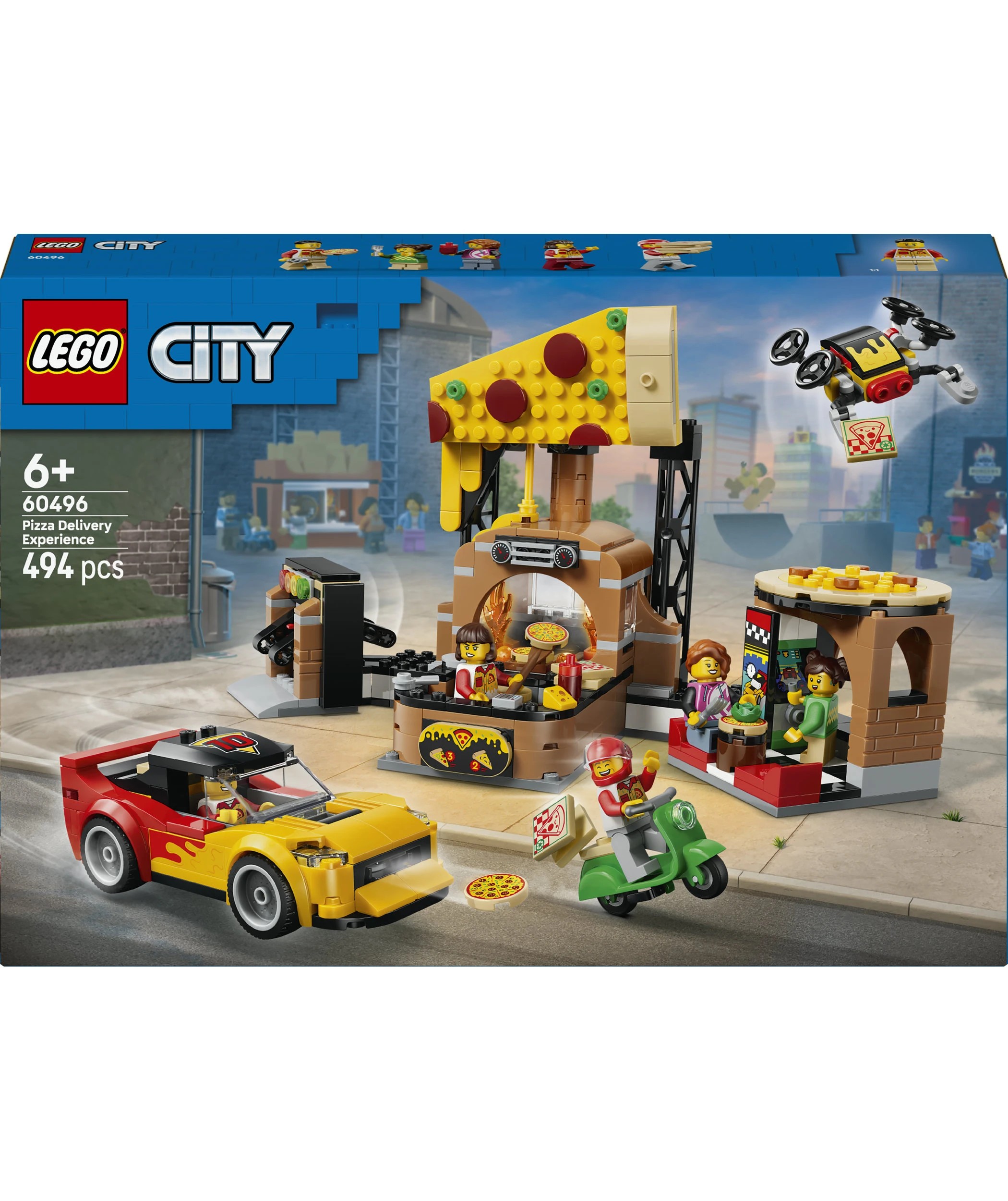 1 LEGO City Pizza Delivery Experience with Vehicles 60496, 1 of 9