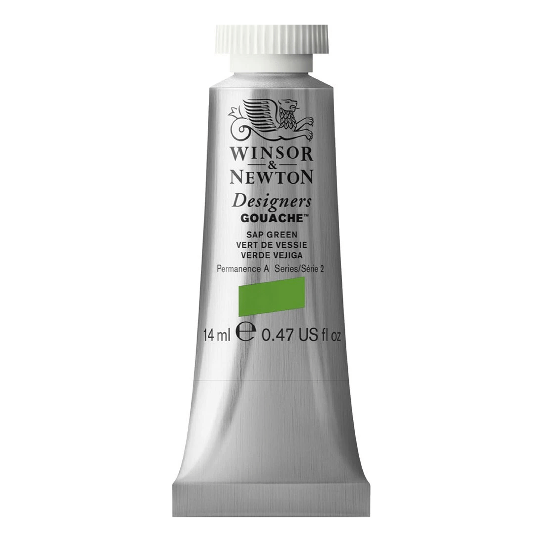 1 Winsor & Newton Designers Gouache 14mL Sap Green S2, 1 of 1