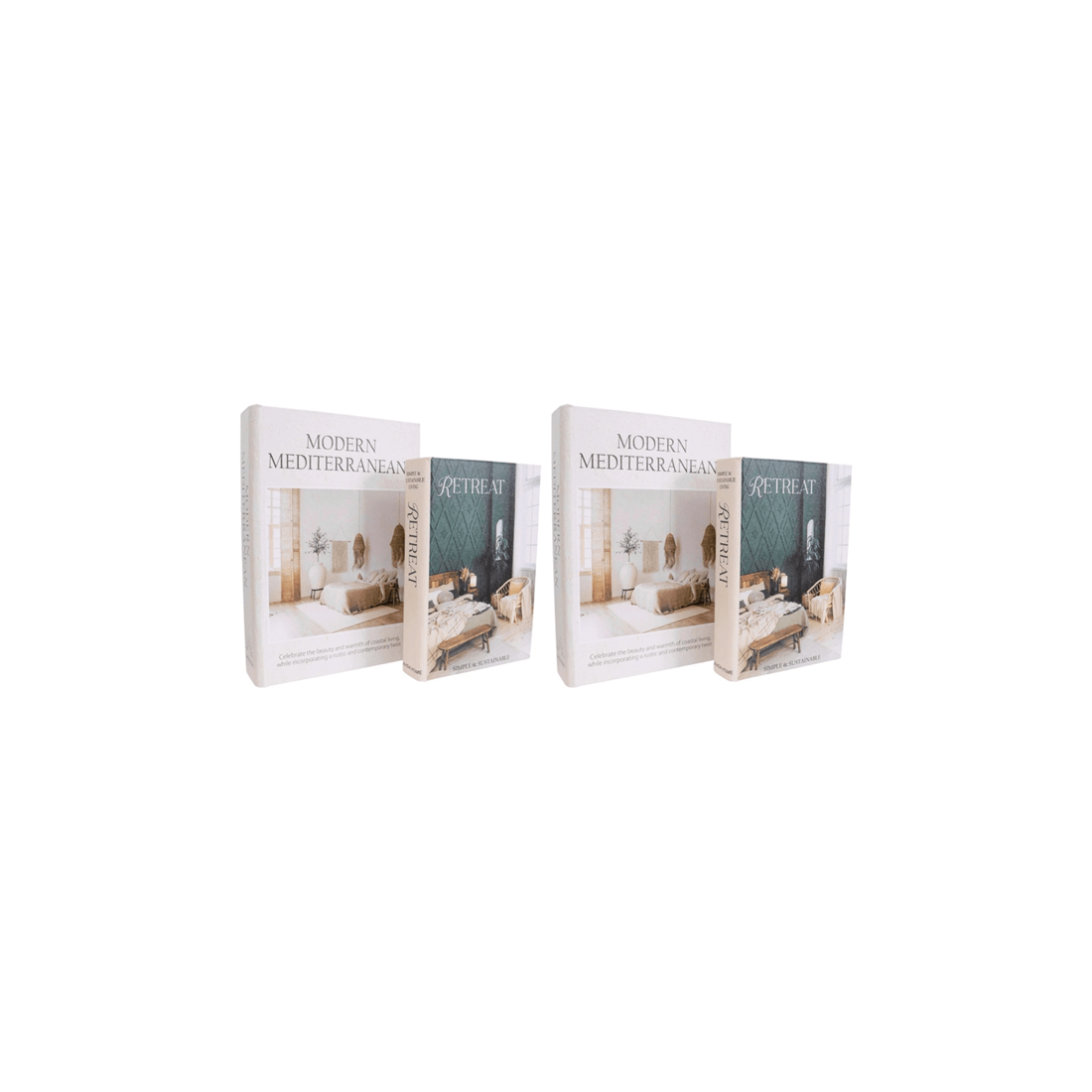 1 LVD Book Box Decor Set 2x 2Pc Modern Retreat MDF Boxes 29x20x5.5 24x16x4cm
 - multi, 1 of 3