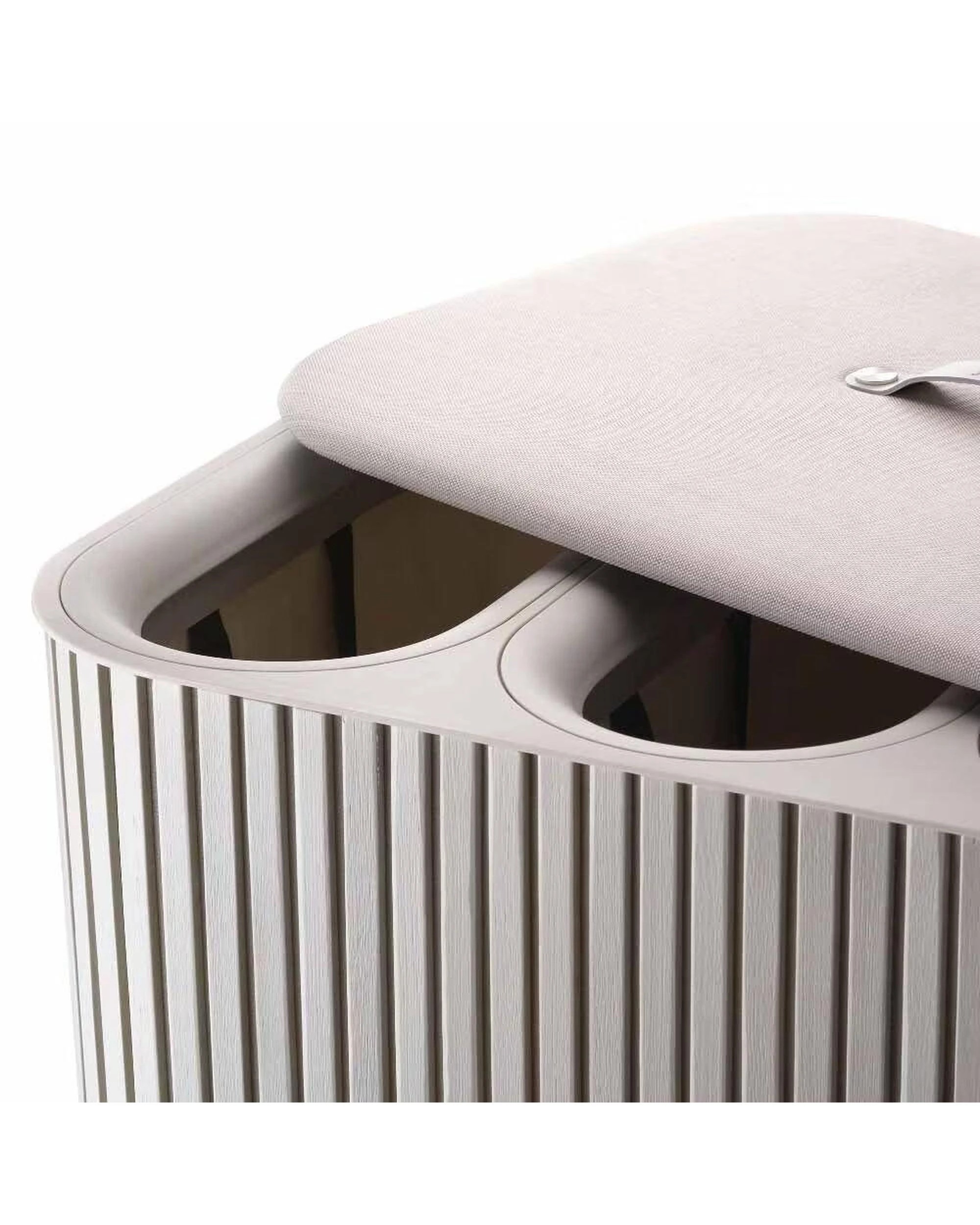 2 Joseph Joseph Tota Trio Luxe 90L Laundry Separation Basket Ecru, 2 of 7