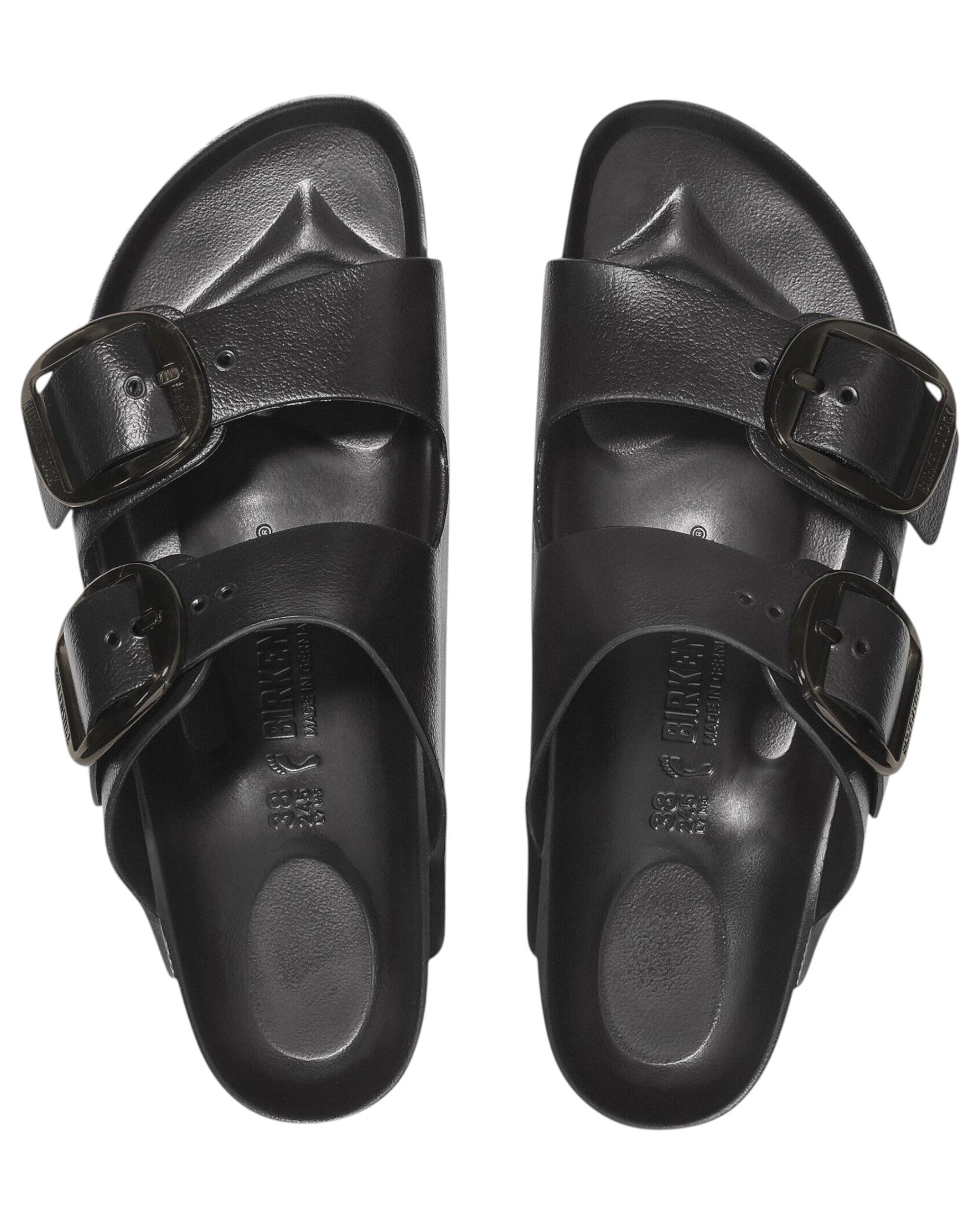 8 Birkenstock Womens Arizona EVA Big Buckle Narrow Slip On Sandals BLACK, 8 of 8